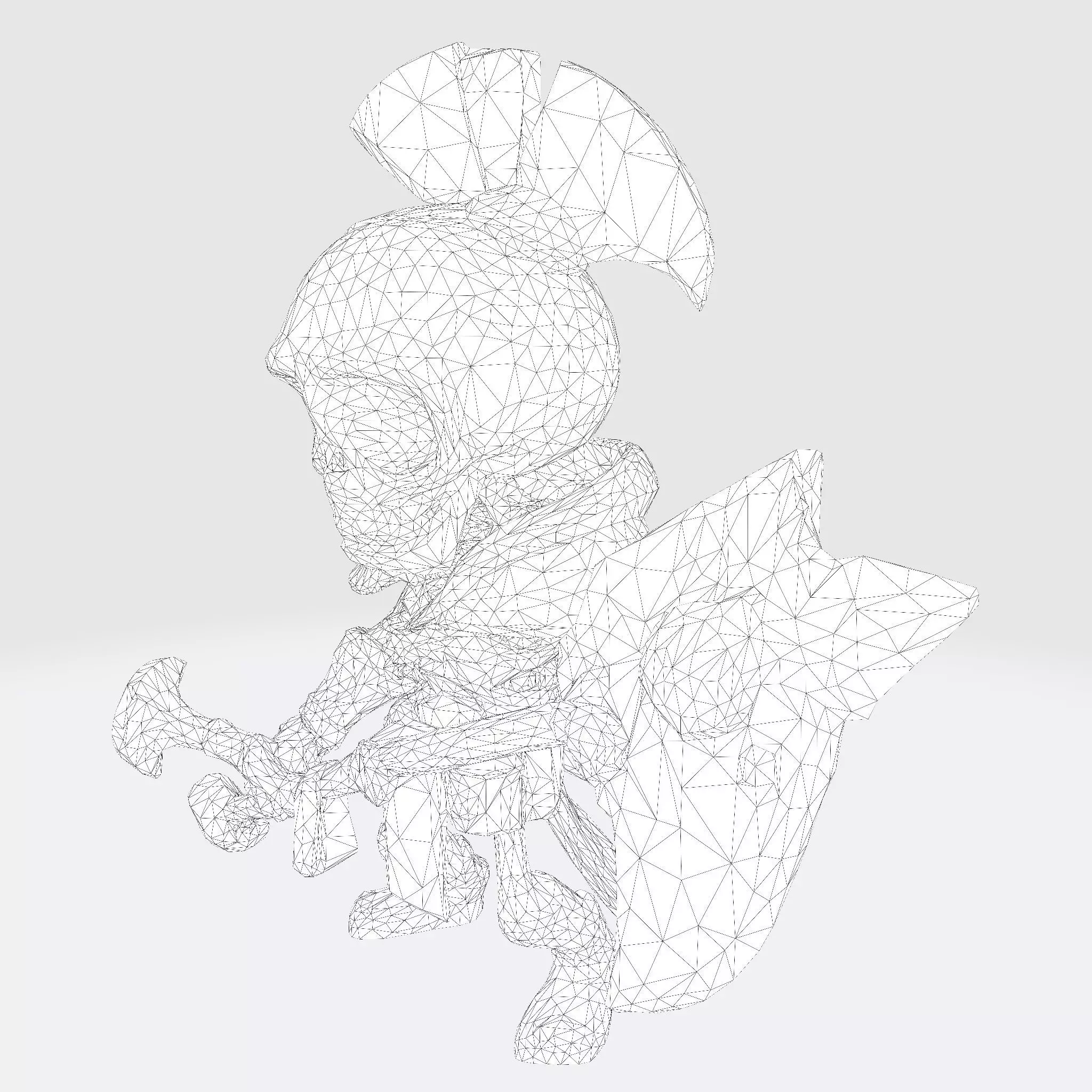 Cute Skeleton Warrior Norman for Print 3D print model_10