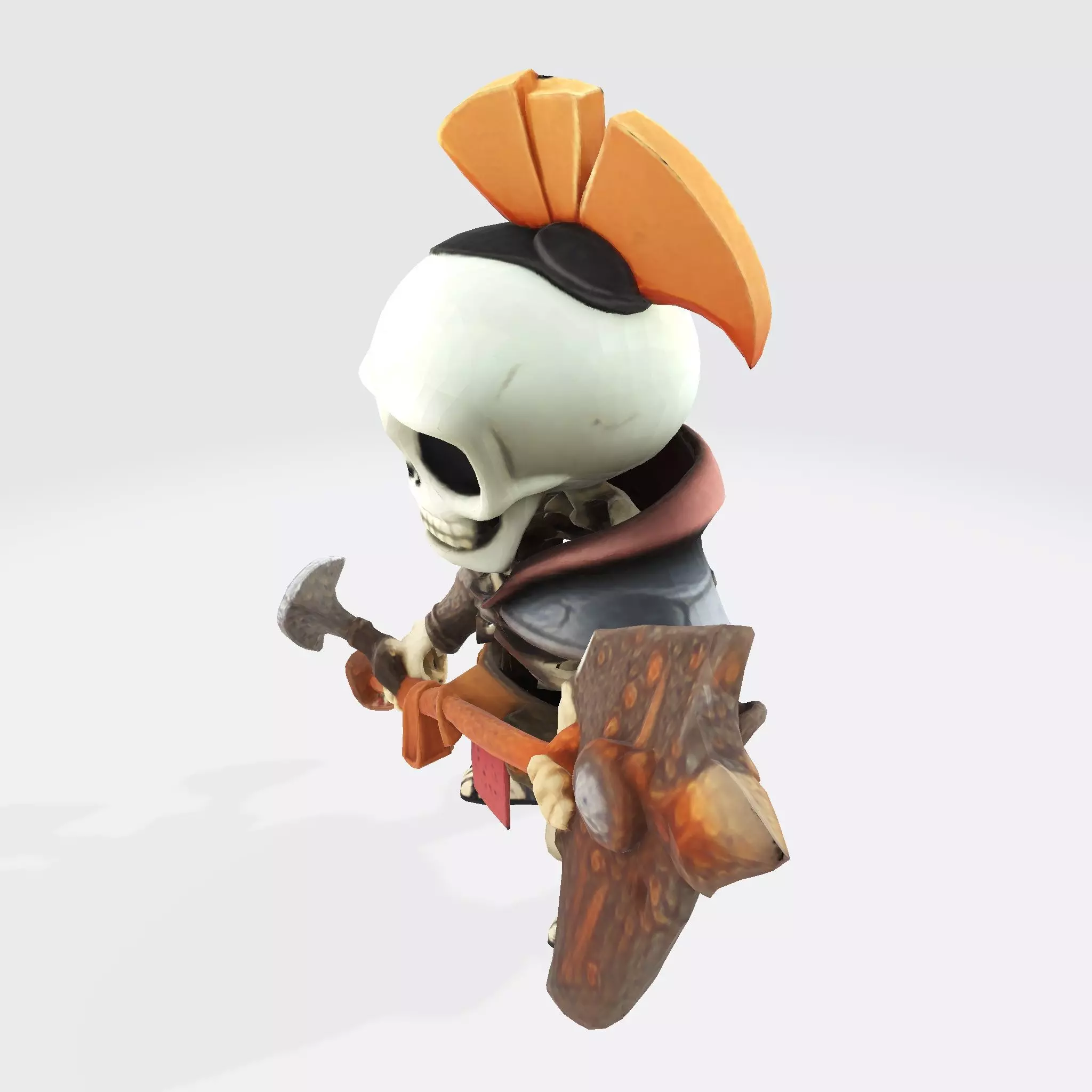 Cute Skeleton Warrior Norman for Print 3D print model_8