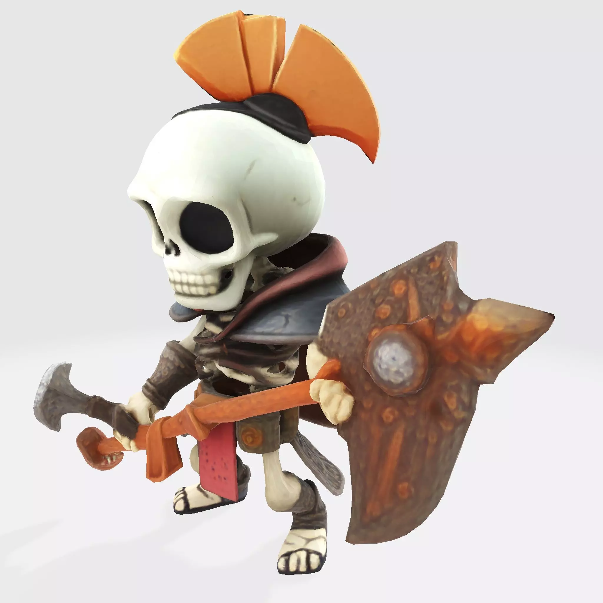 Cute Skeleton Warrior Norman for Print 3D print model_5