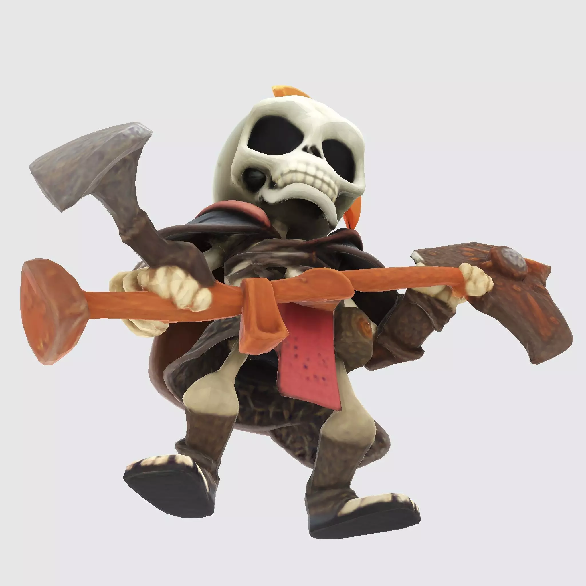 Cute Skeleton Warrior Norman for Print 3D print model_4