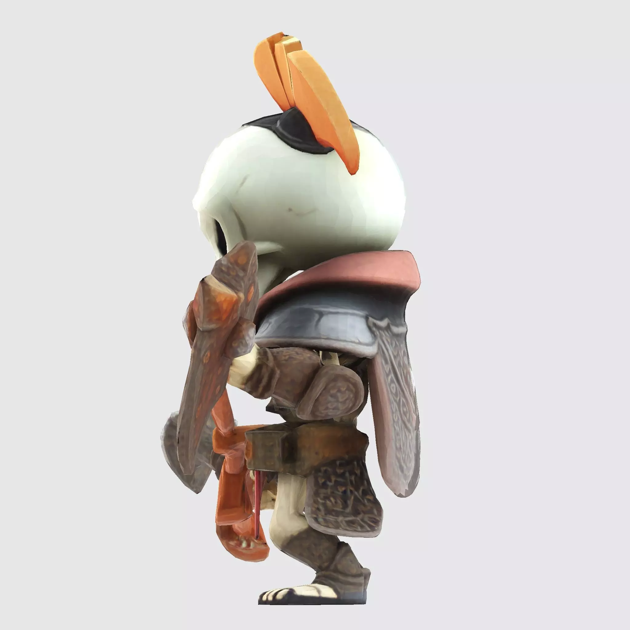 Cute Skeleton Warrior Norman for Print 3D print model_13