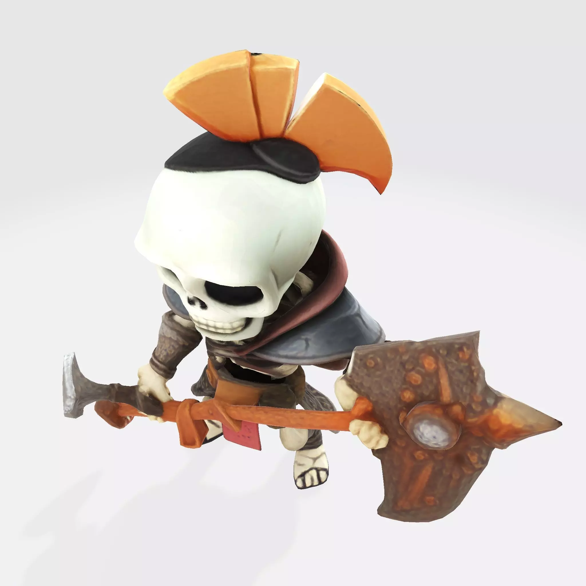 Cute Skeleton Warrior Norman for Print 3D print model_3