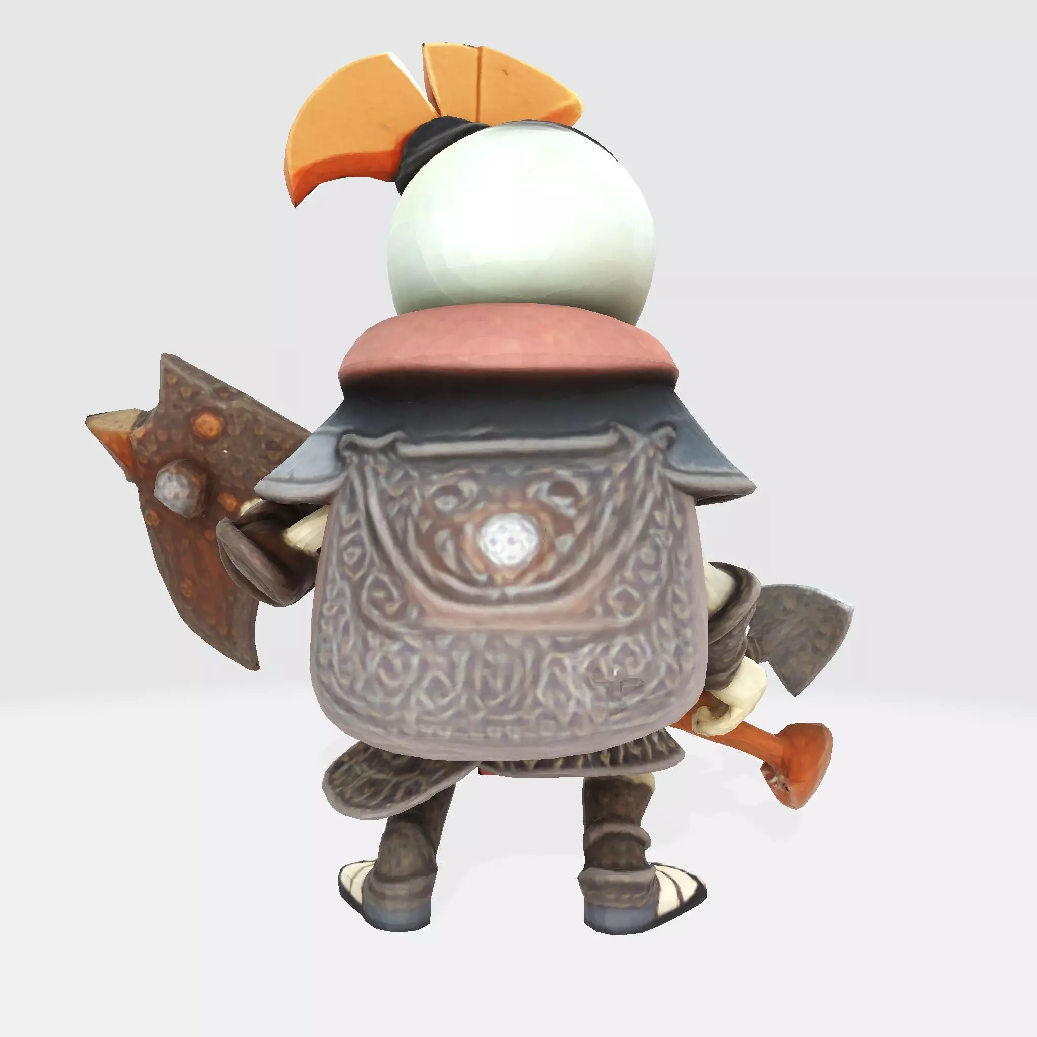 Cute Skeleton Warrior Norman for Print 3D print model_6