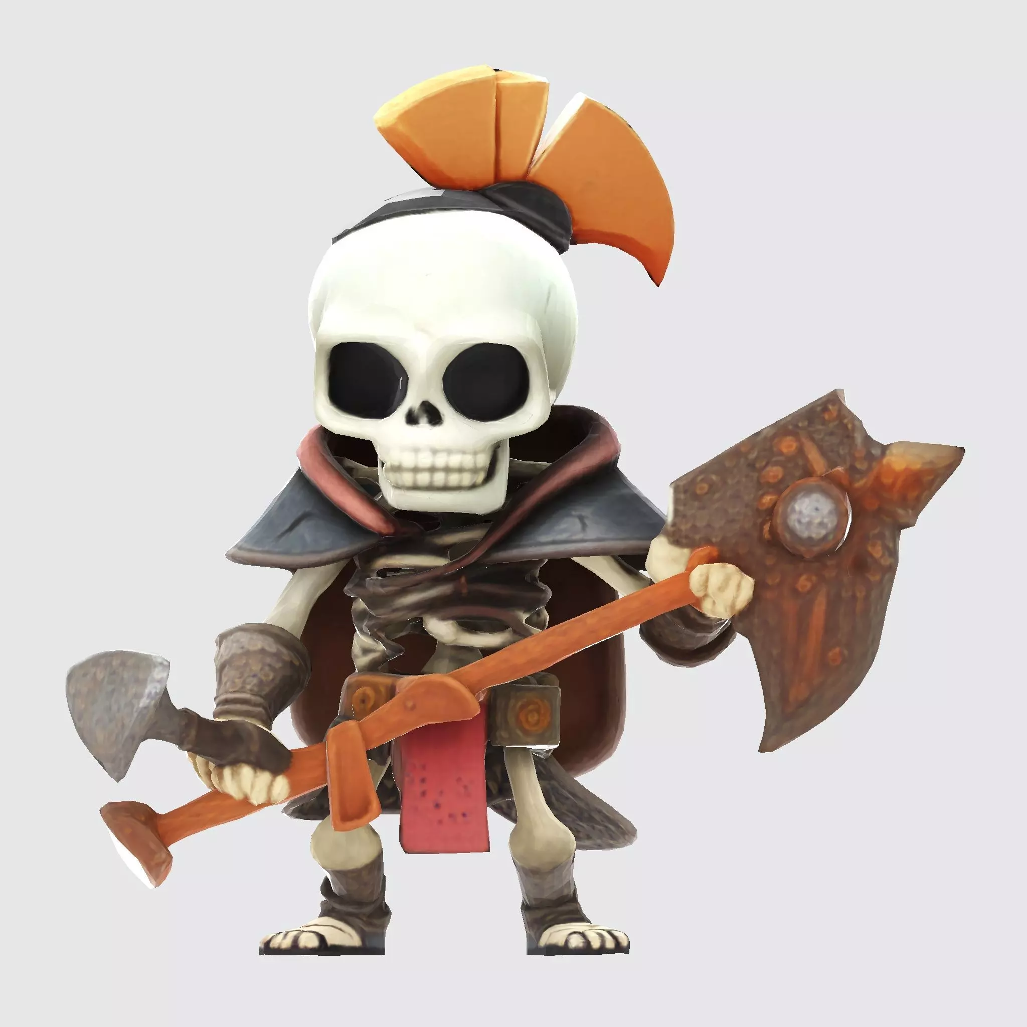 Cute Skeleton Warrior Norman for Print 3D print model_12