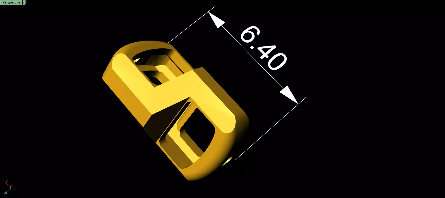  17cm Long Necklace Chain Link - No Lock Box 3D print model_4