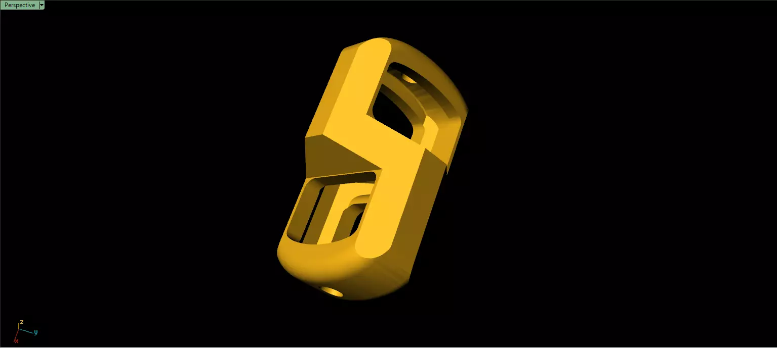  17cm Long Necklace Chain Link - No Lock Box 3D print model_6