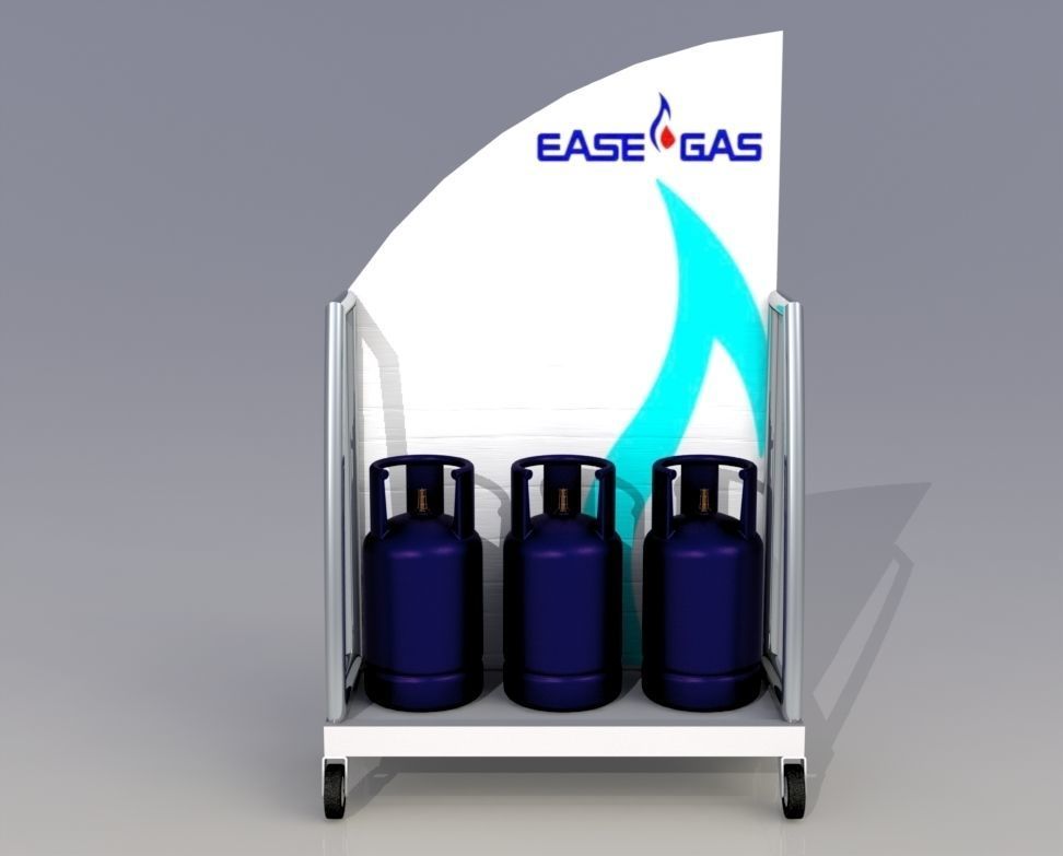 Rak Display Tabung Gas Free 3D model_5