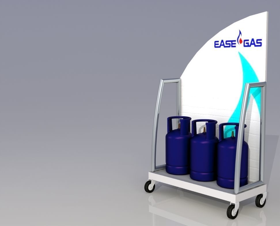 Rak Display Tabung Gas Free 3D model_6