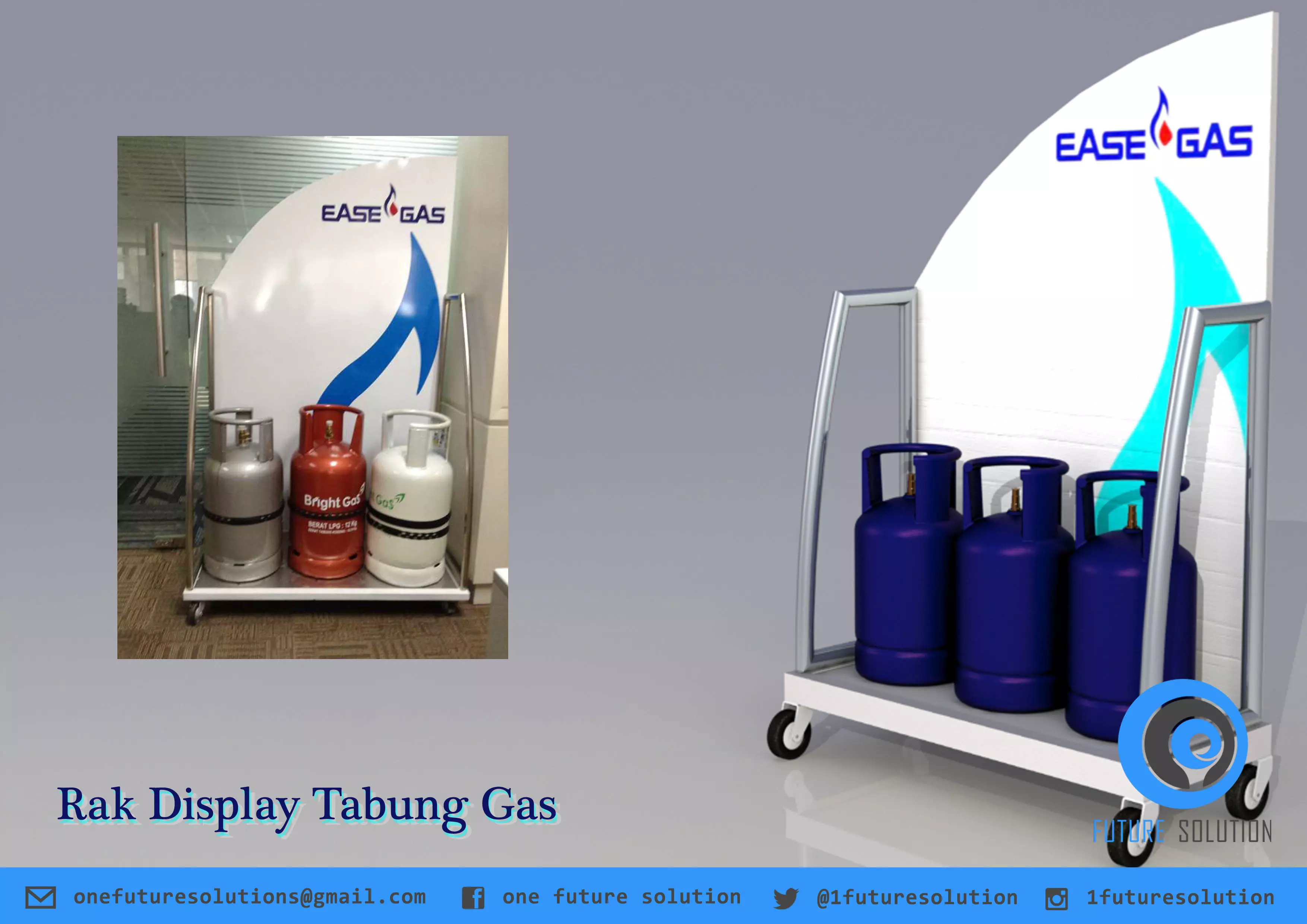 Rak Display Tabung Gas Free 3D model_0