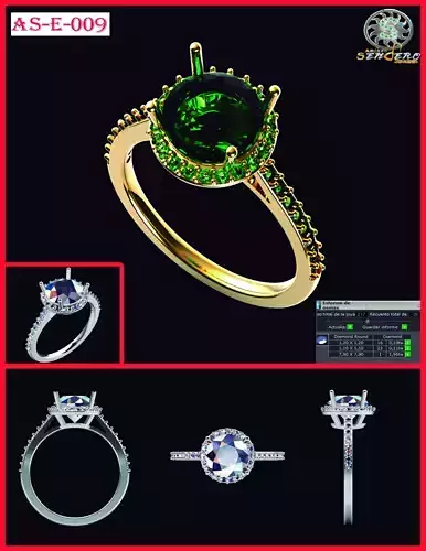 Solitario Con Engaste AS-E-009