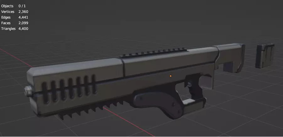 Sci fi guns Free low-poly 3D model