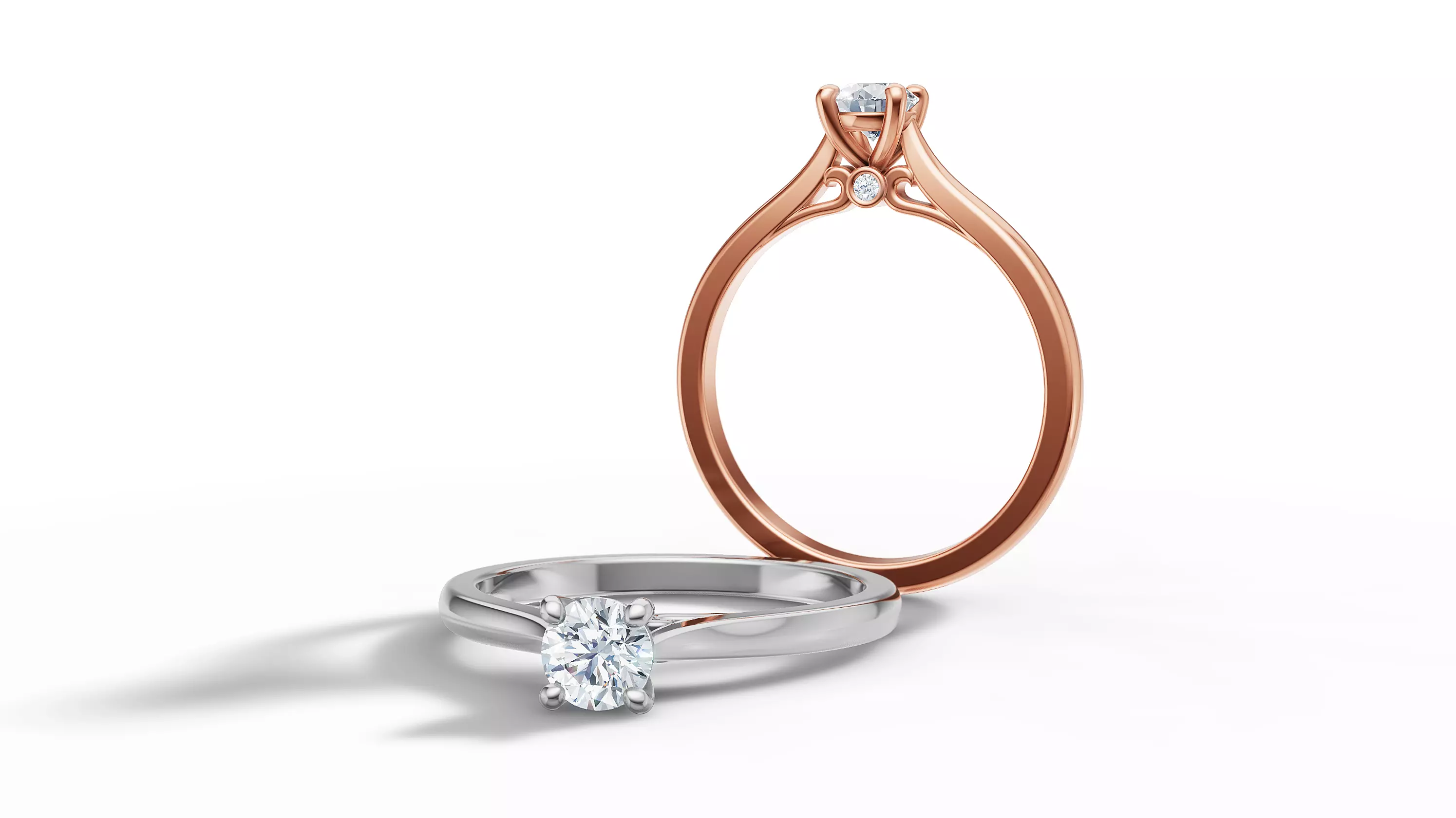 Solitaire Camila Engagement Ring 30 pointer Stone 3dprint ring 3D print model