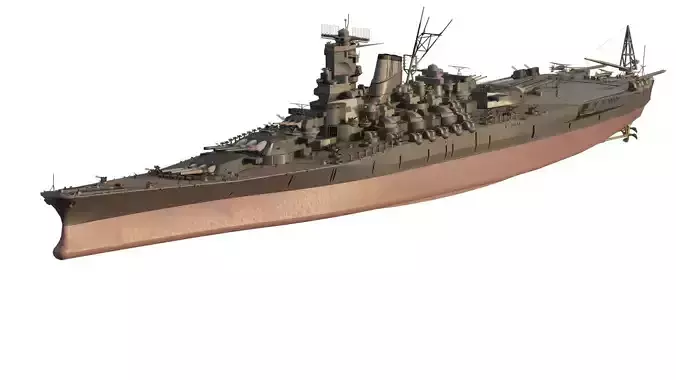 WW2 MPERIAL JAPANESE NAVY MUSHASHI BATTLESHIP