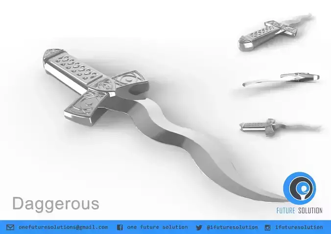 Daggerous dagorous sword Free 3D model