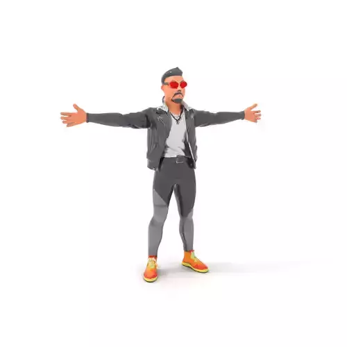 Stylish Casual Outfit model pack Low-poly 3D model