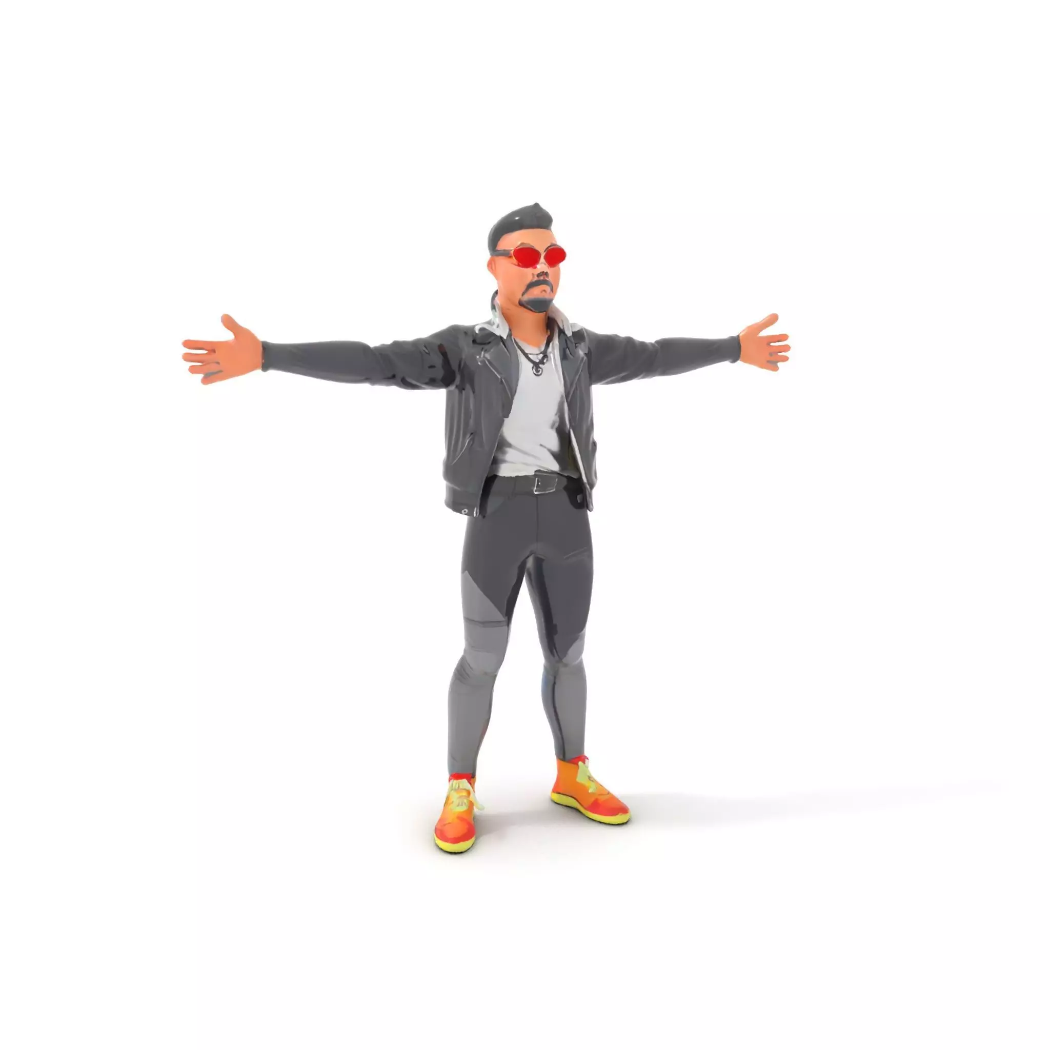 Stylish Casual Outfit model pack Low-poly 3D model_0