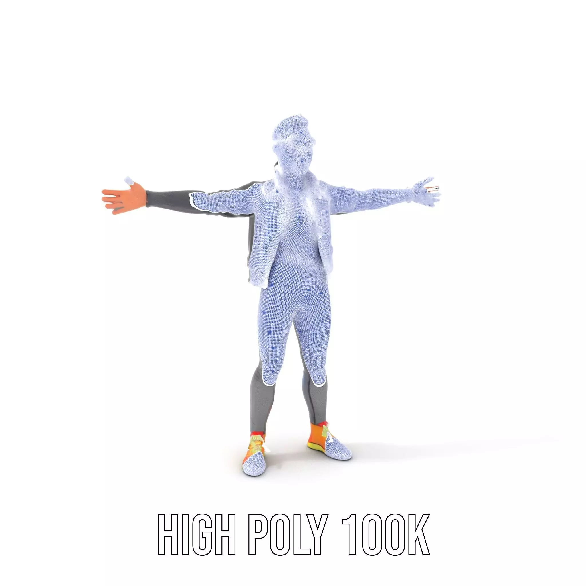 Stylish Casual Outfit model pack Low-poly 3D model_5