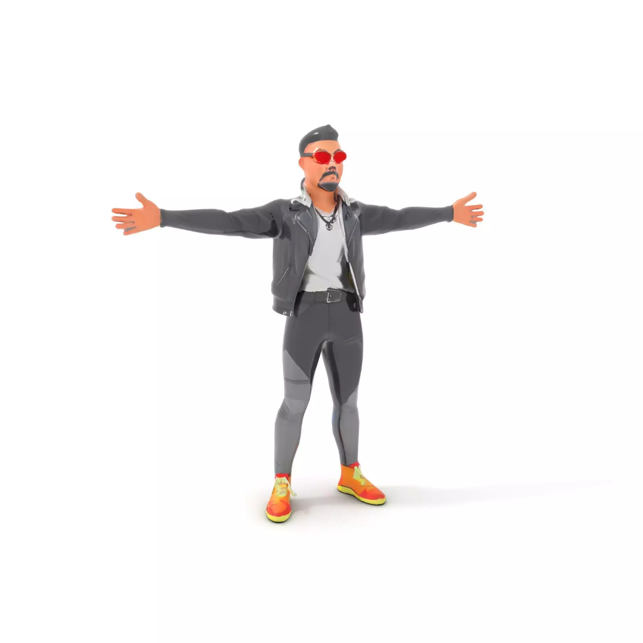 Stylish Casual Outfit model pack Low-poly 3D model_6