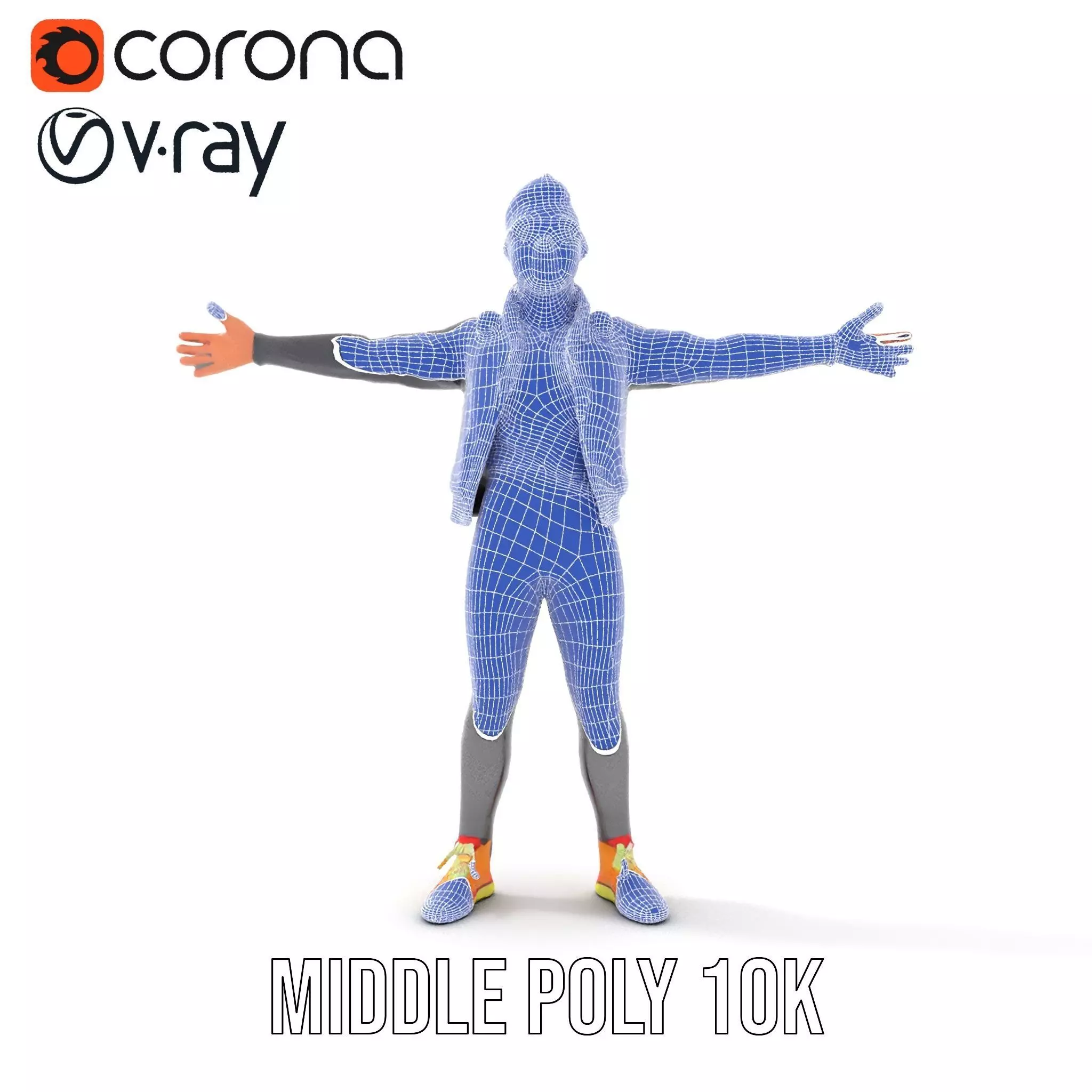 Stylish Casual Outfit model pack Low-poly 3D model_24