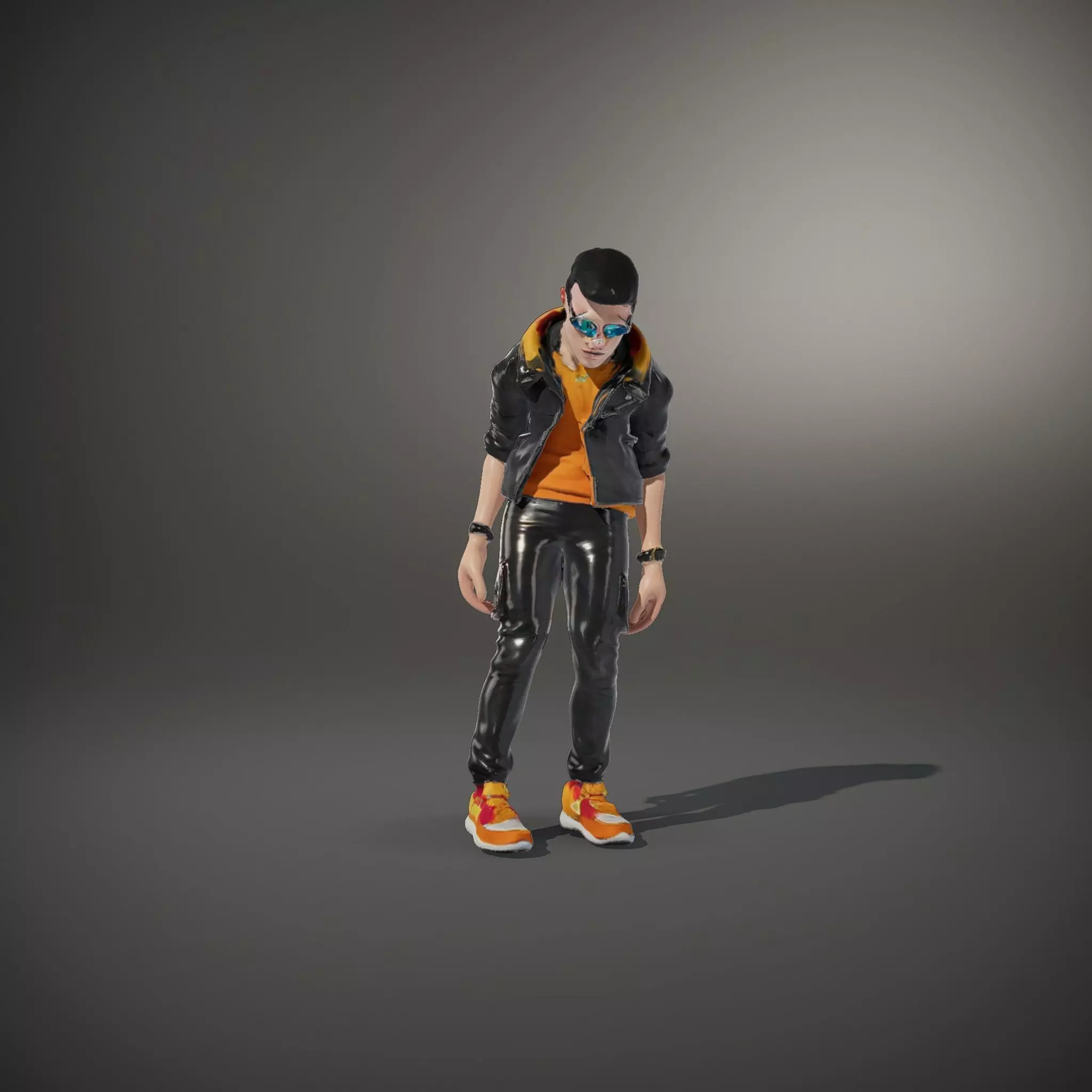 Stylish Urban Youth model pack Low-poly 3D model_34