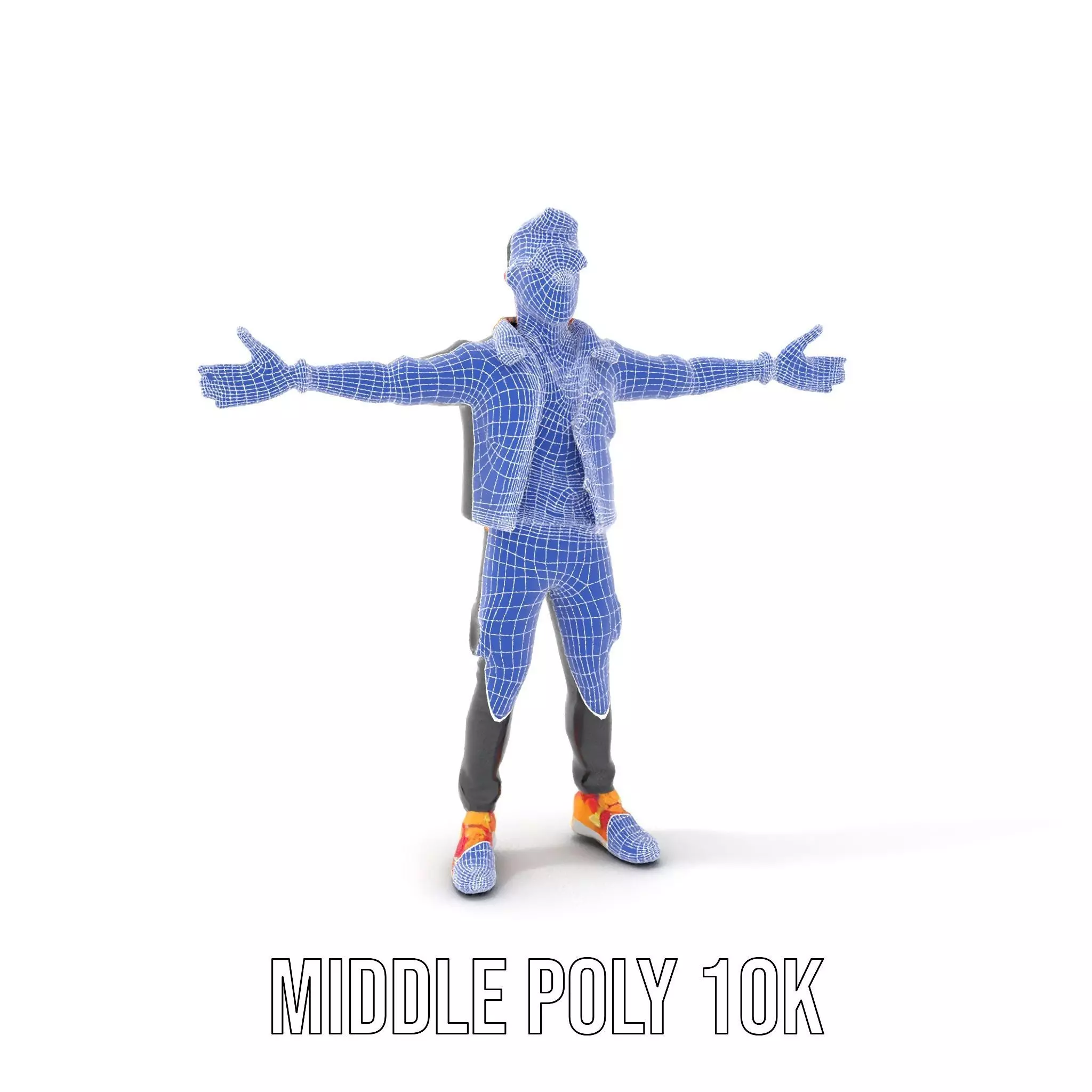 Stylish Urban Youth model pack Low-poly 3D model_18