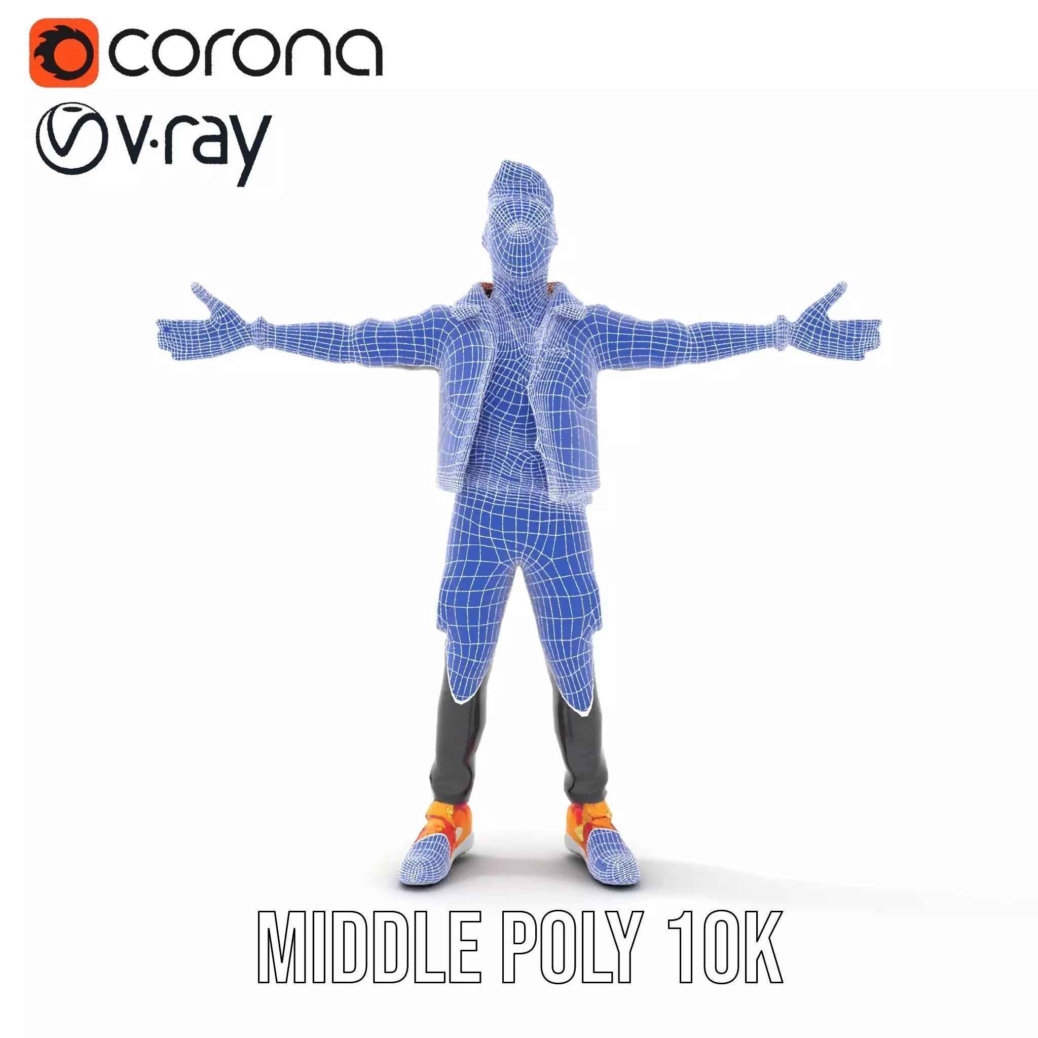 Stylish Urban Youth model pack Low-poly 3D model_21