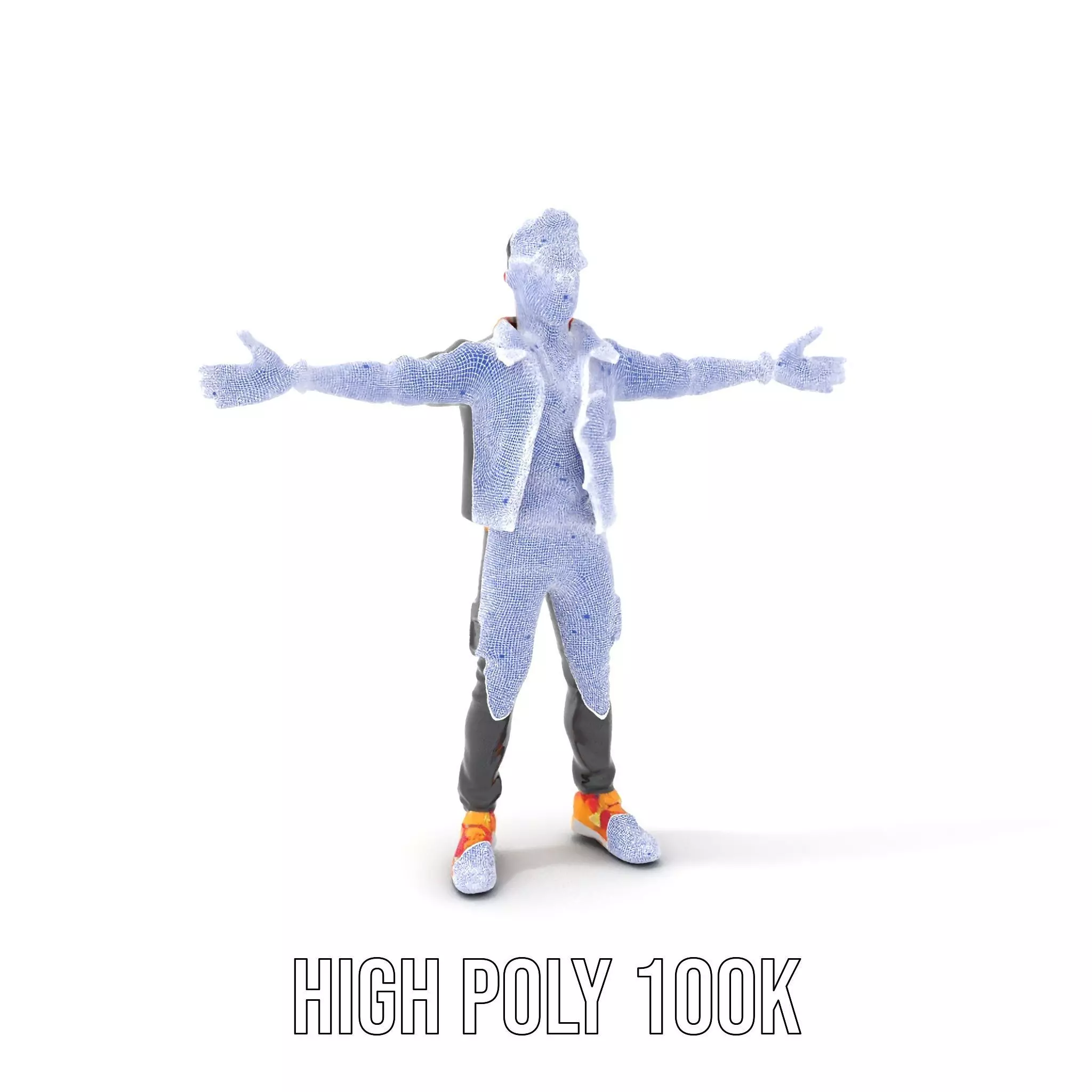 Stylish Urban Youth model pack Low-poly 3D model_5