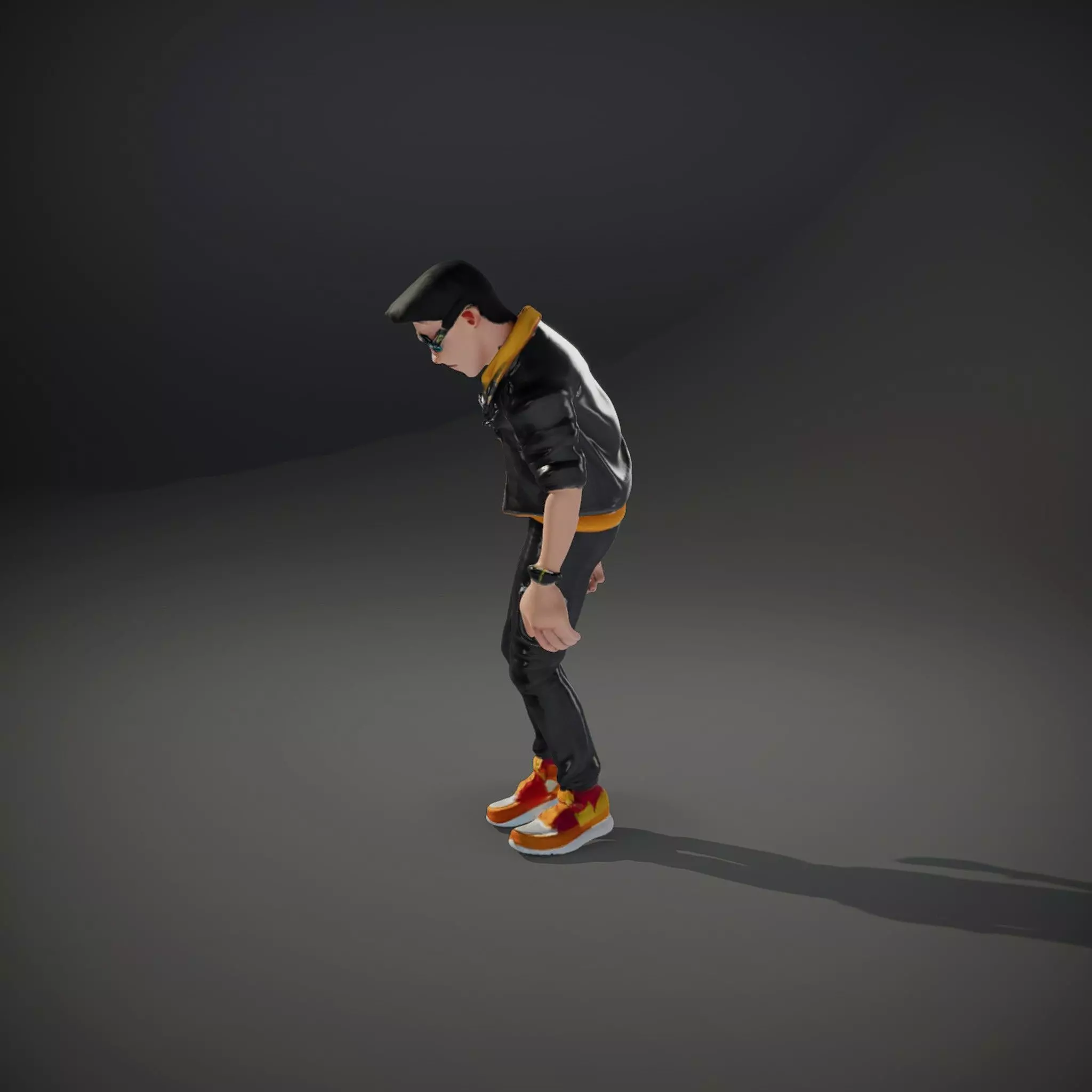 Stylish Urban Youth model pack Low-poly 3D model_35