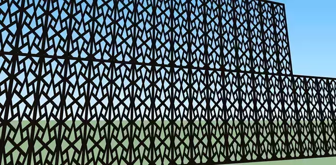 Decorative Fence Panel - 3D Model