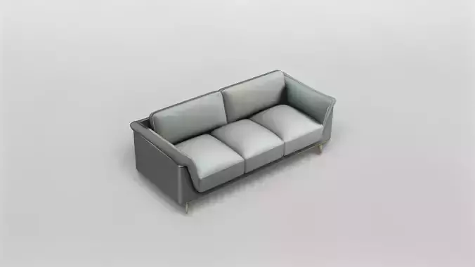 Modern Minimalist Three-Seater Sofa