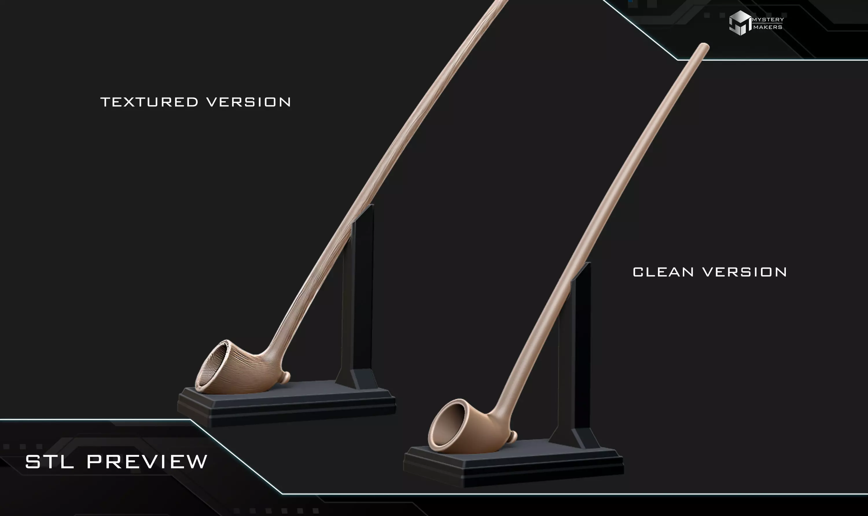 Aragorn smoking pipes 3D print model_1