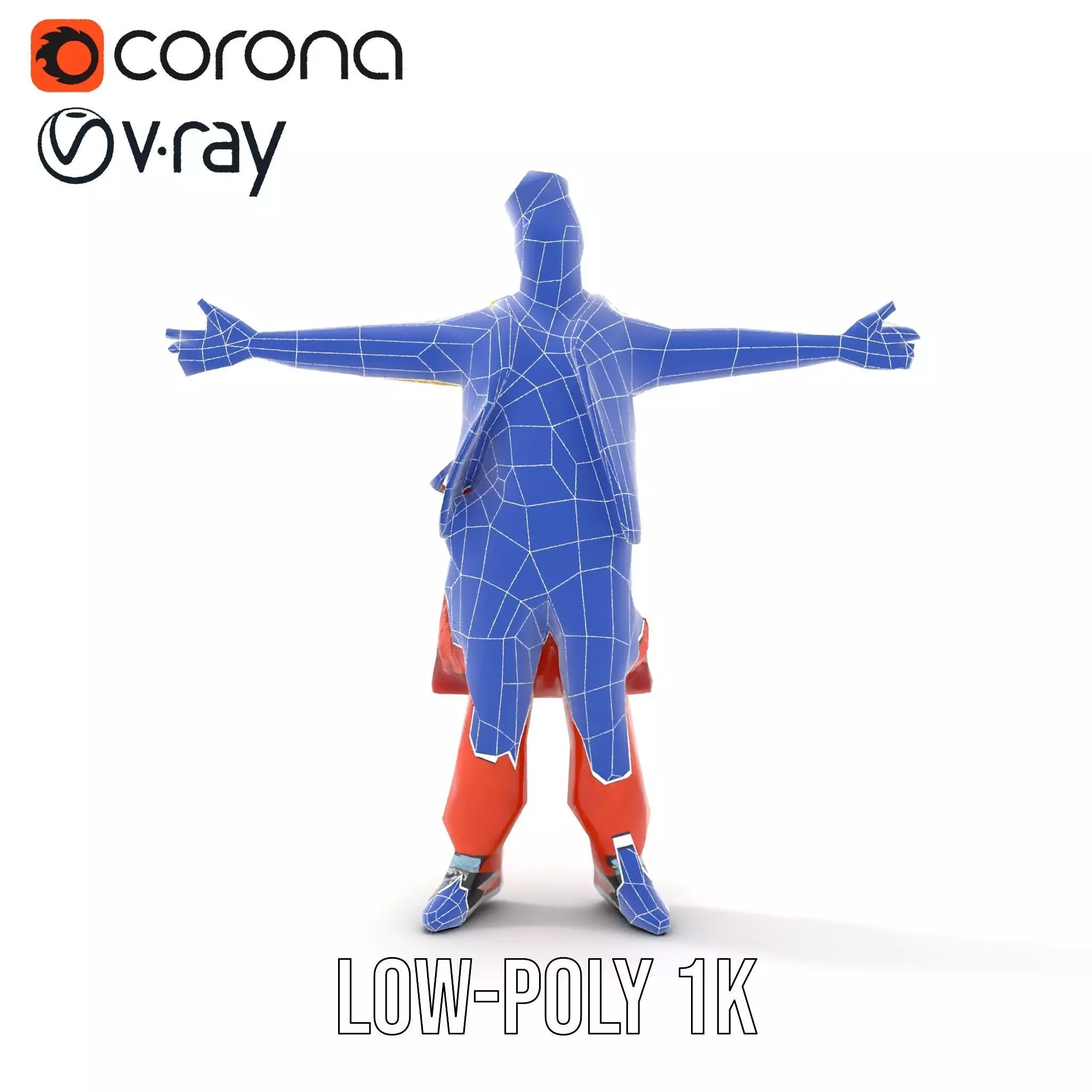 Colorful Urban Outfit model pack Low-poly 3D model_26