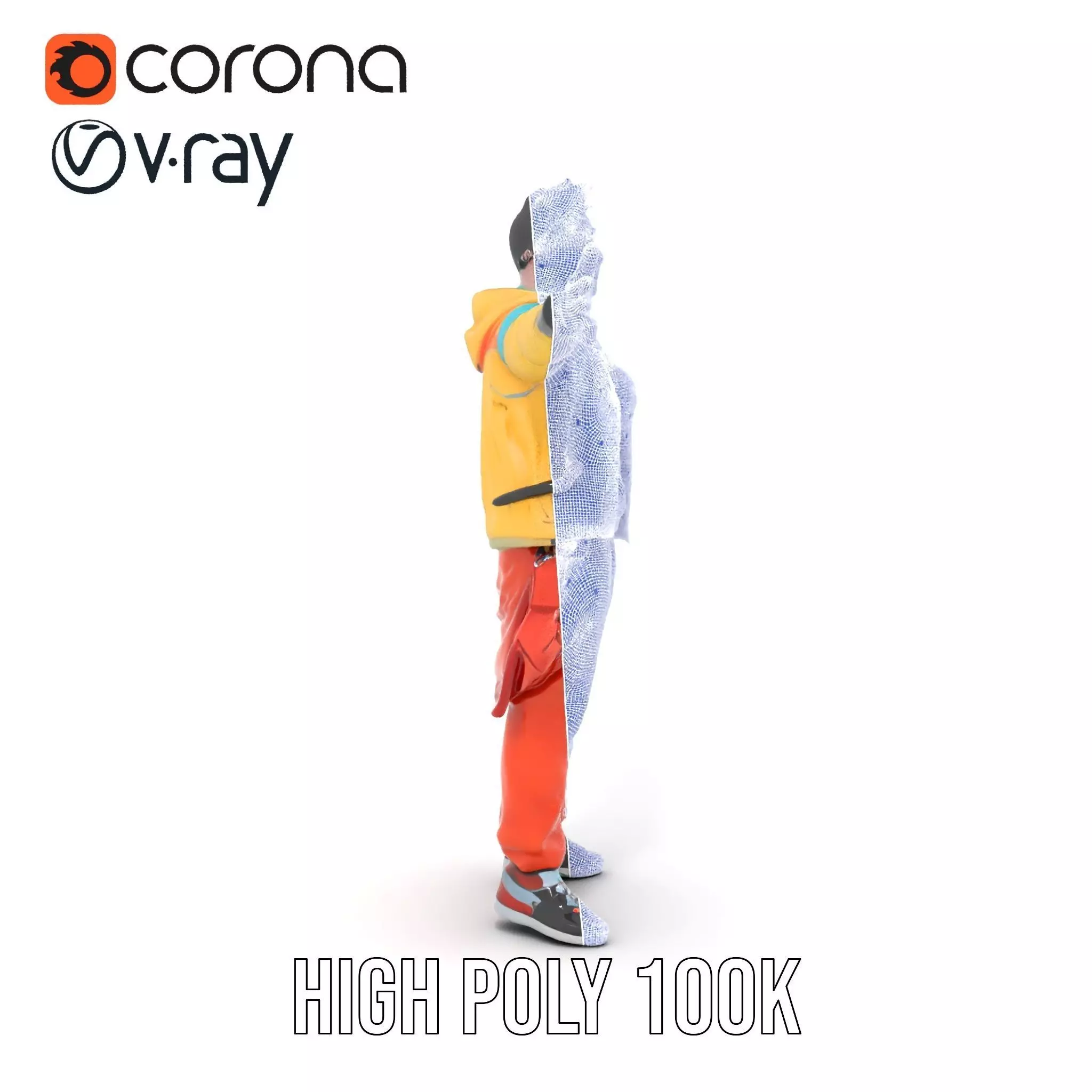 Colorful Urban Outfit model pack Low-poly 3D model_33