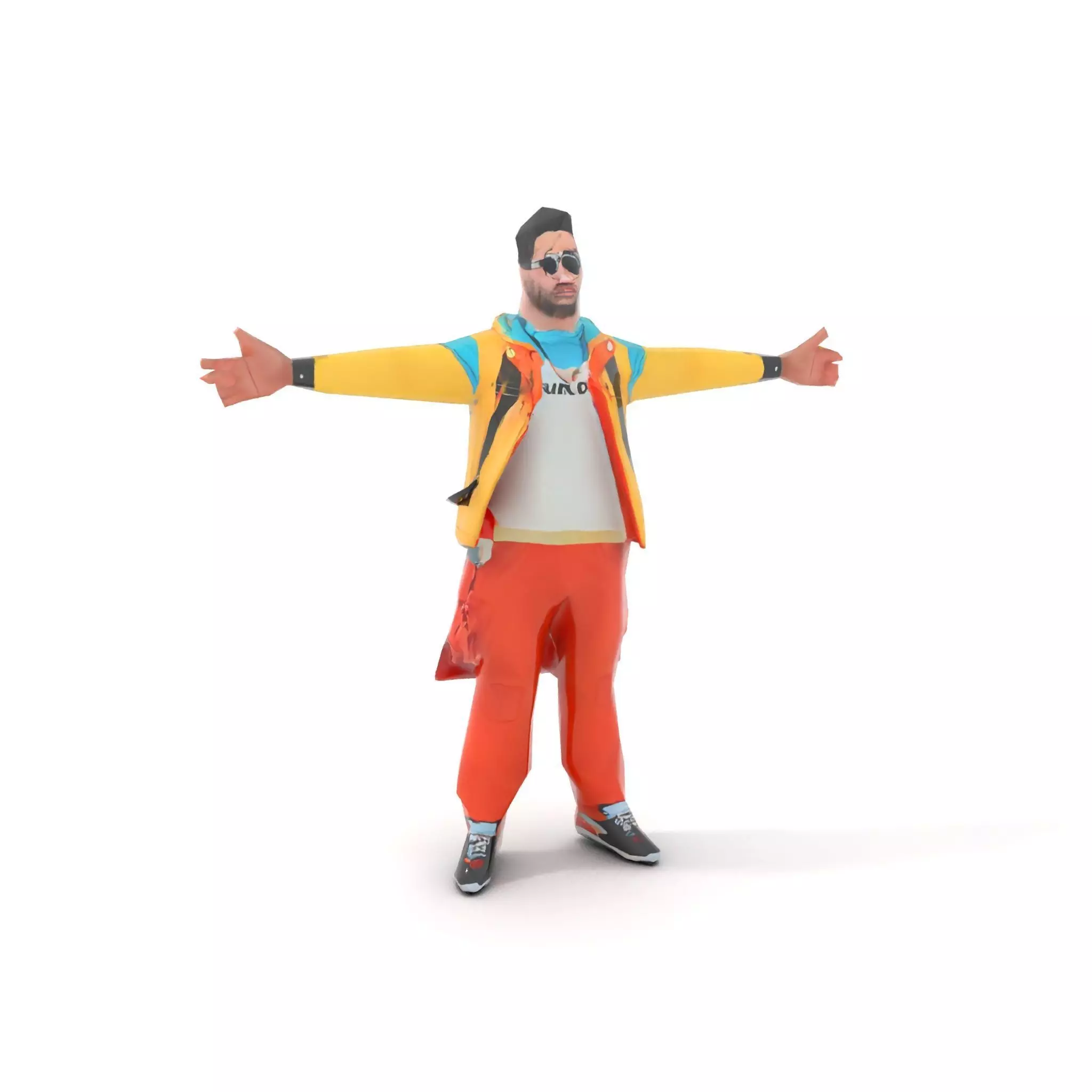Colorful Urban Outfit model pack Low-poly 3D model_23