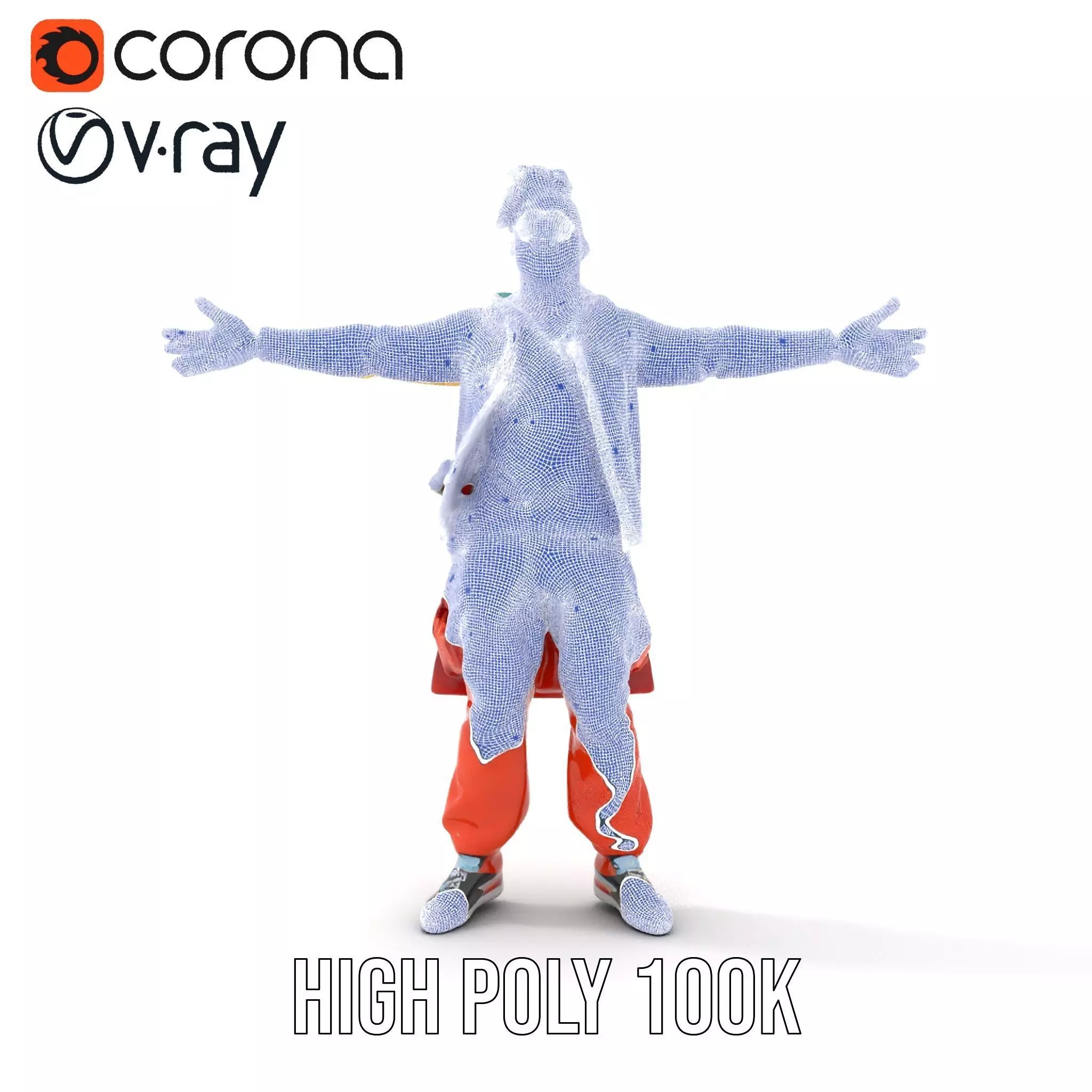 Colorful Urban Outfit model pack Low-poly 3D model_27