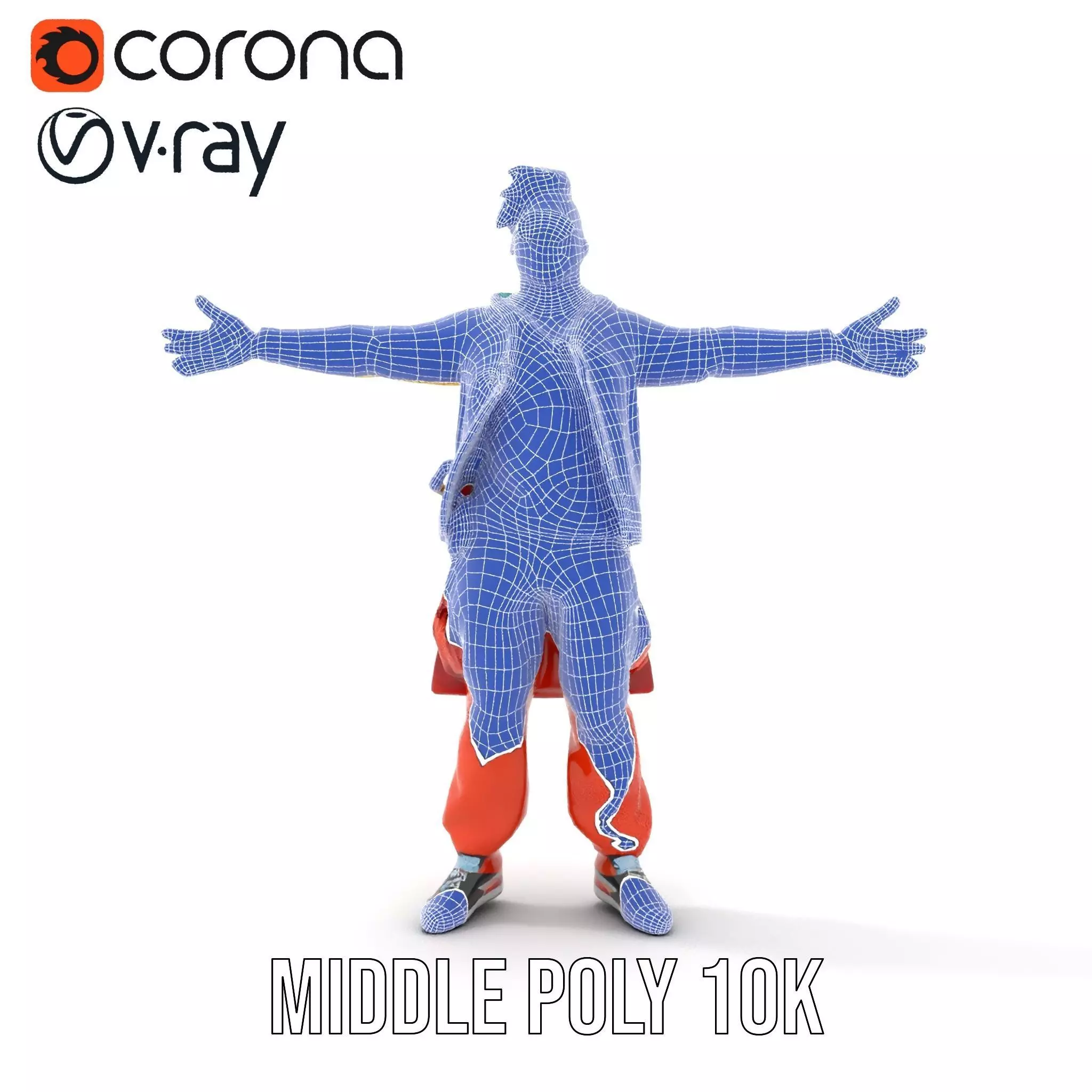 Colorful Urban Outfit model pack Low-poly 3D model_25