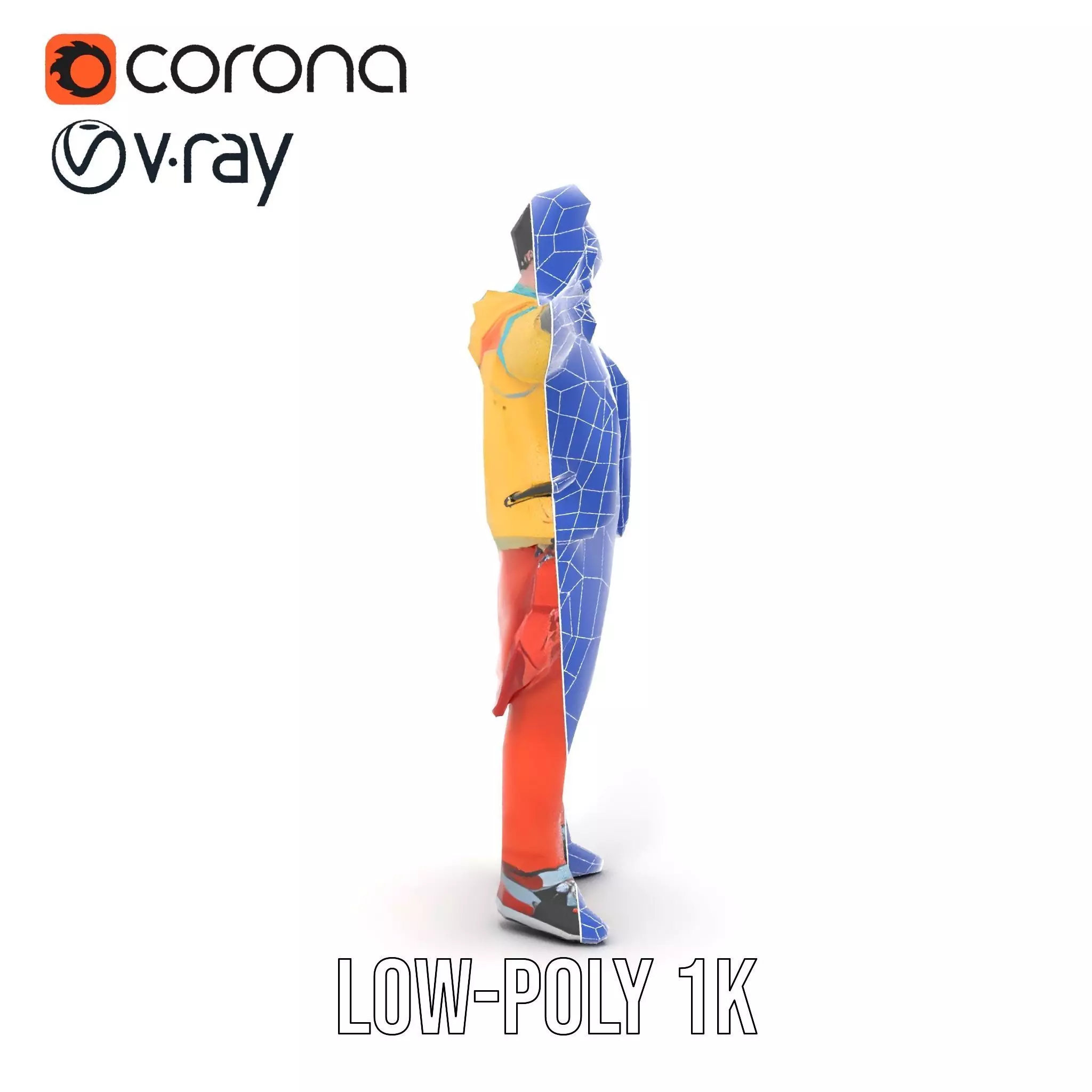 Colorful Urban Outfit model pack Low-poly 3D model_20