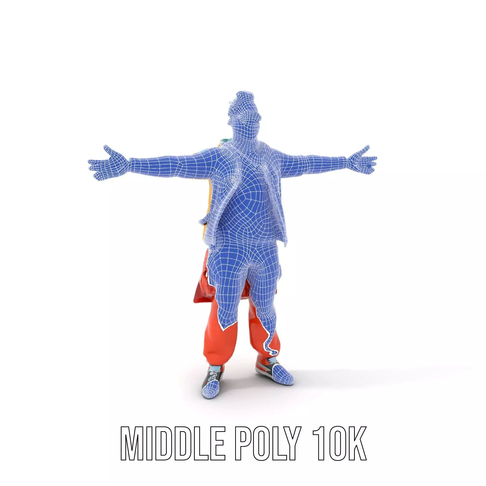 Colorful Urban Outfit model pack Low-poly 3D model_13