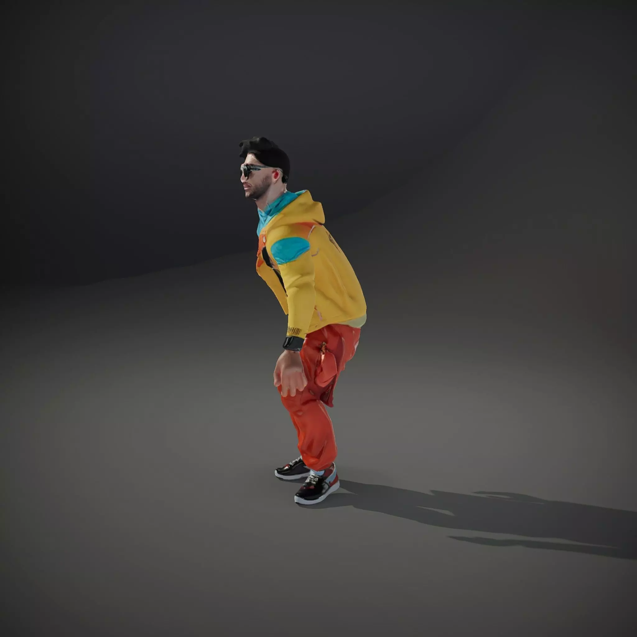 Colorful Urban Outfit model pack Low-poly 3D model_35