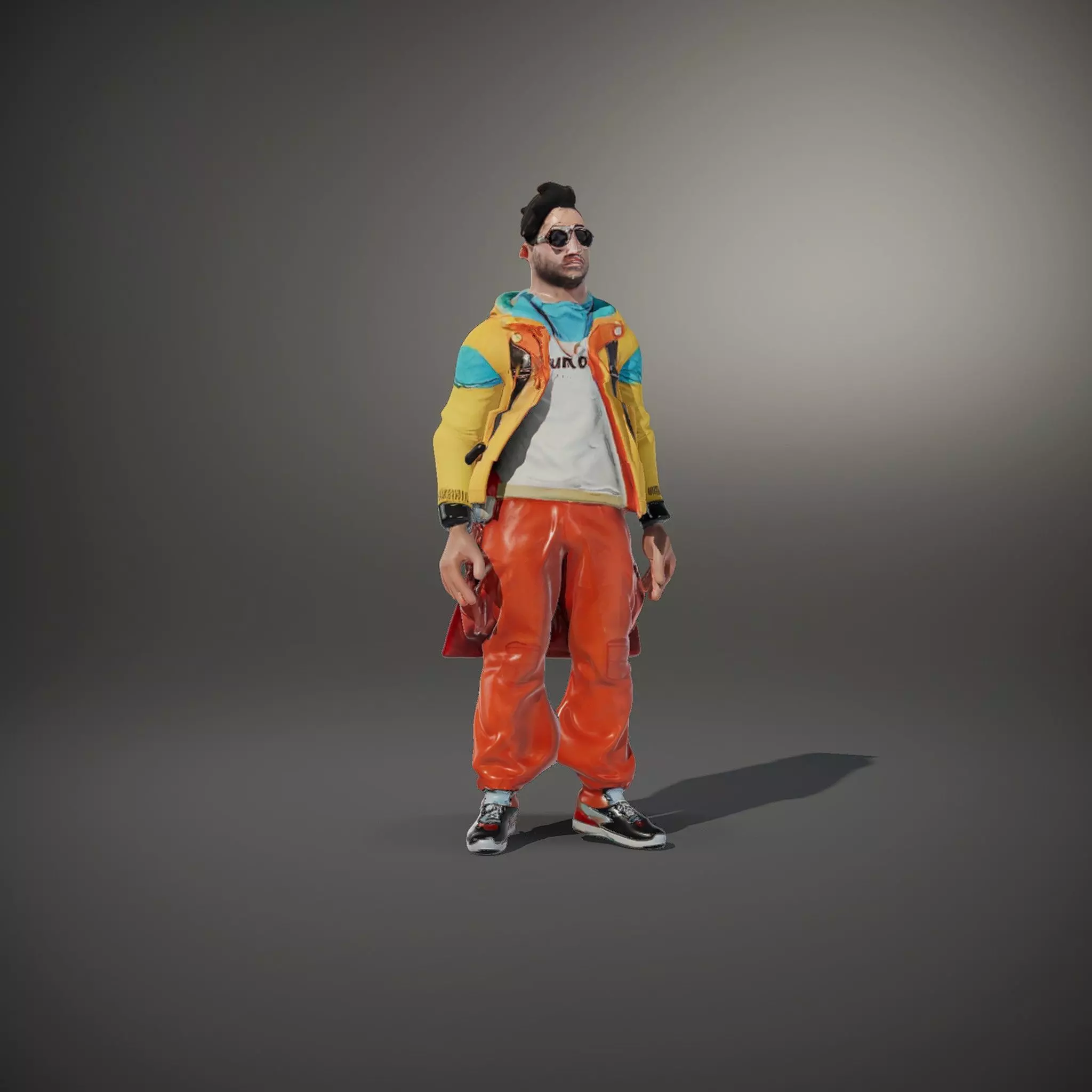 Colorful Urban Outfit model pack Low-poly 3D model_34