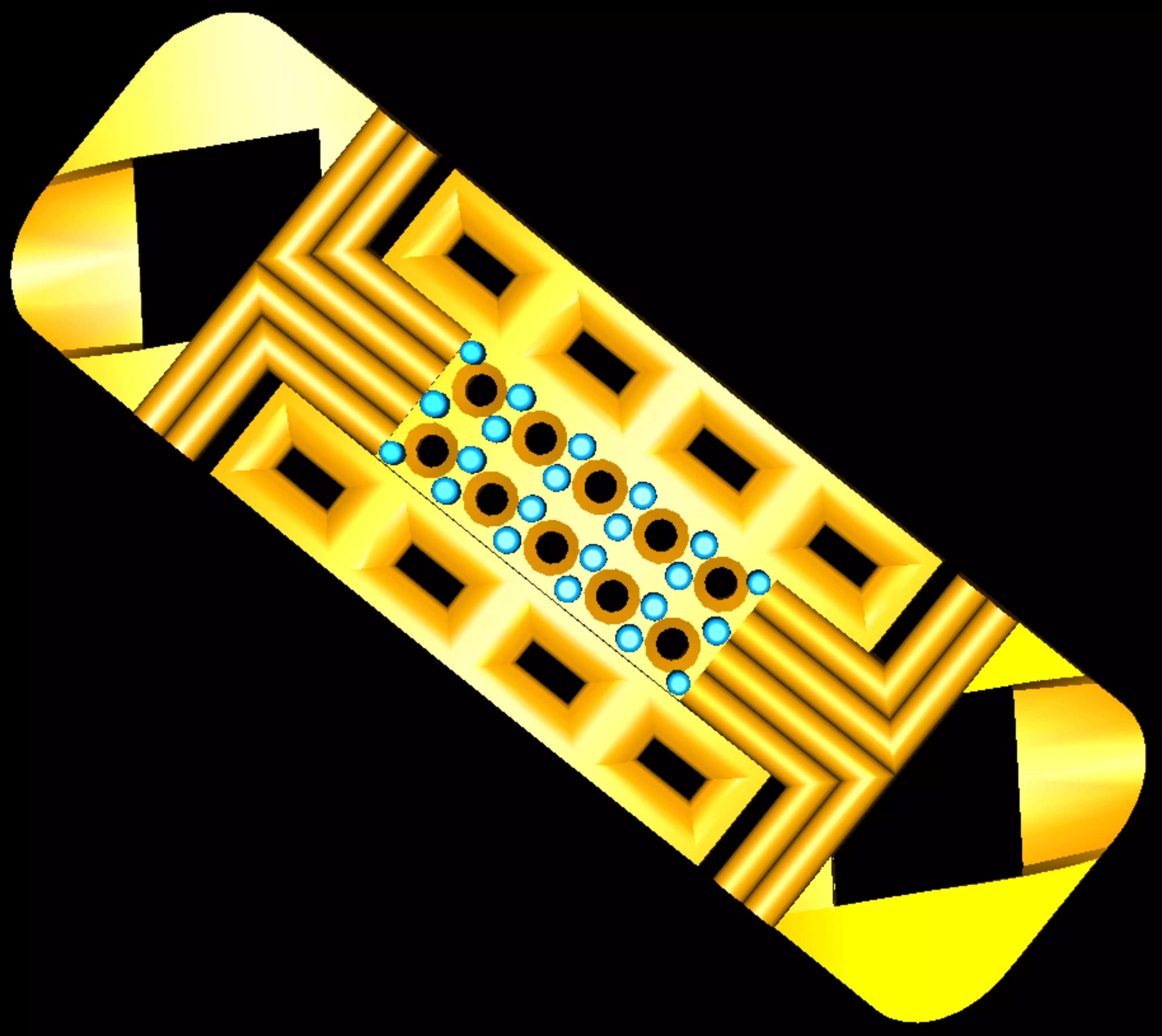 3D Printable Jewelry design of Bracelet with diamonds 3D print model_2