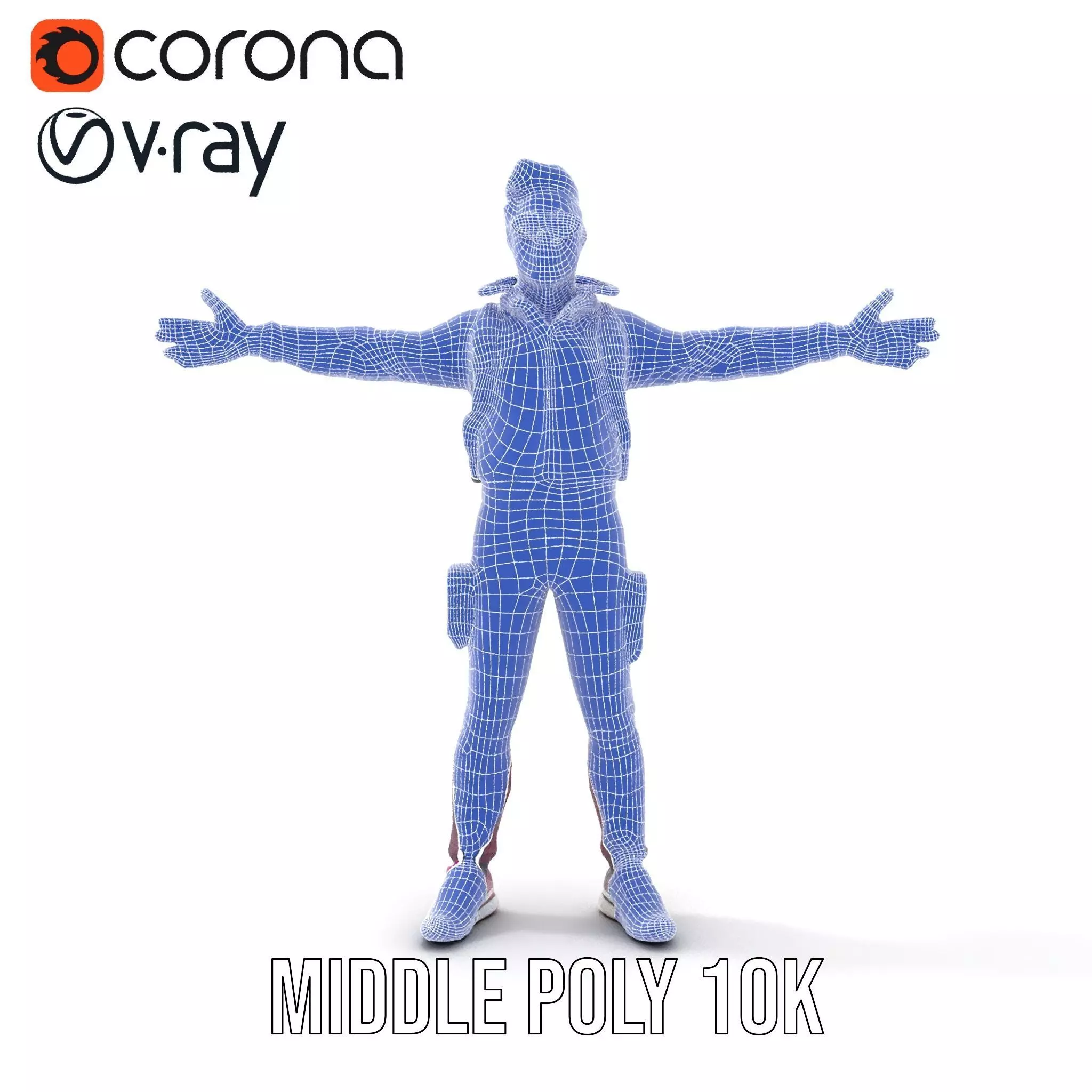 Vibrant Explorer Outfit model pack Low-poly 3D model_28