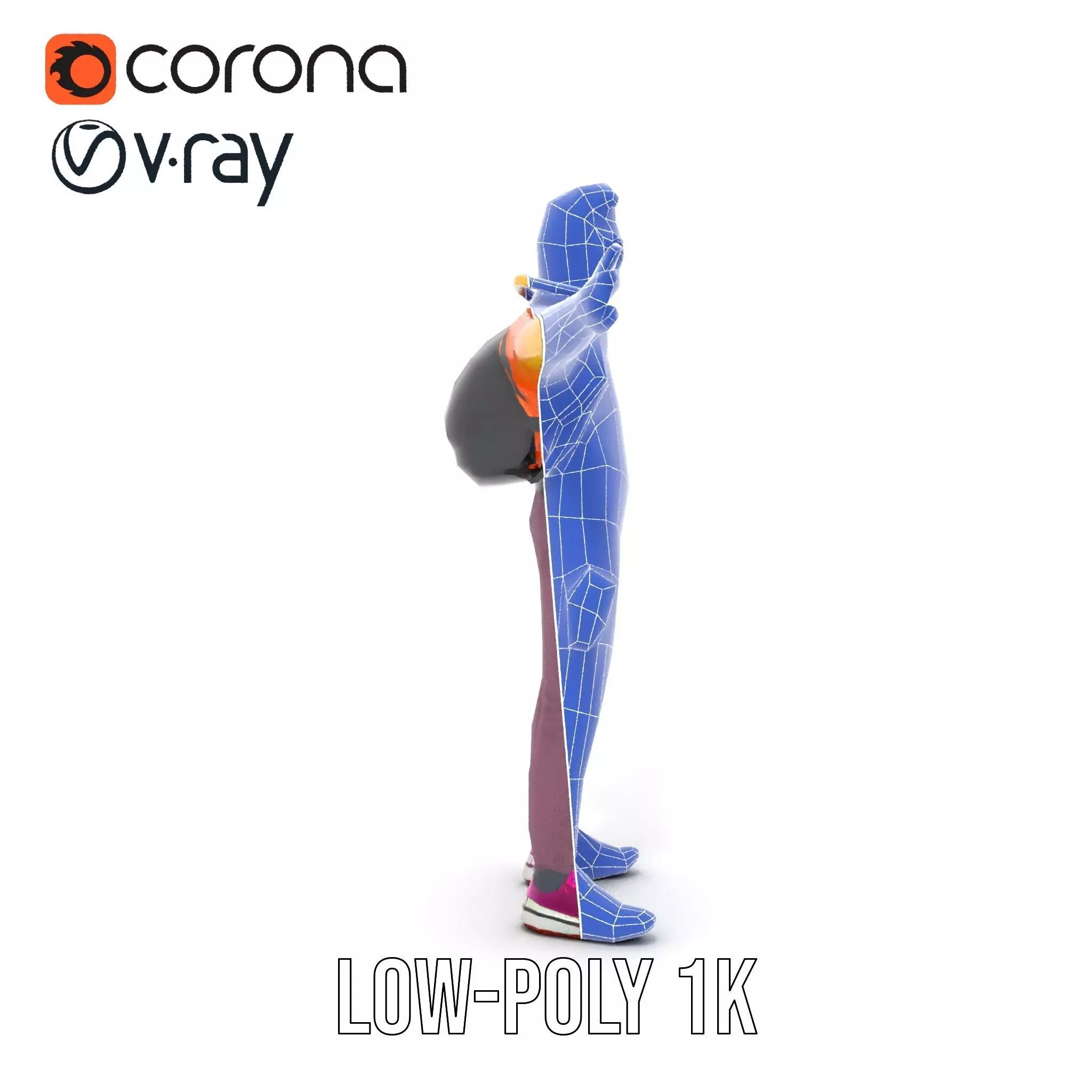 Vibrant Explorer Outfit model pack Low-poly 3D model_29