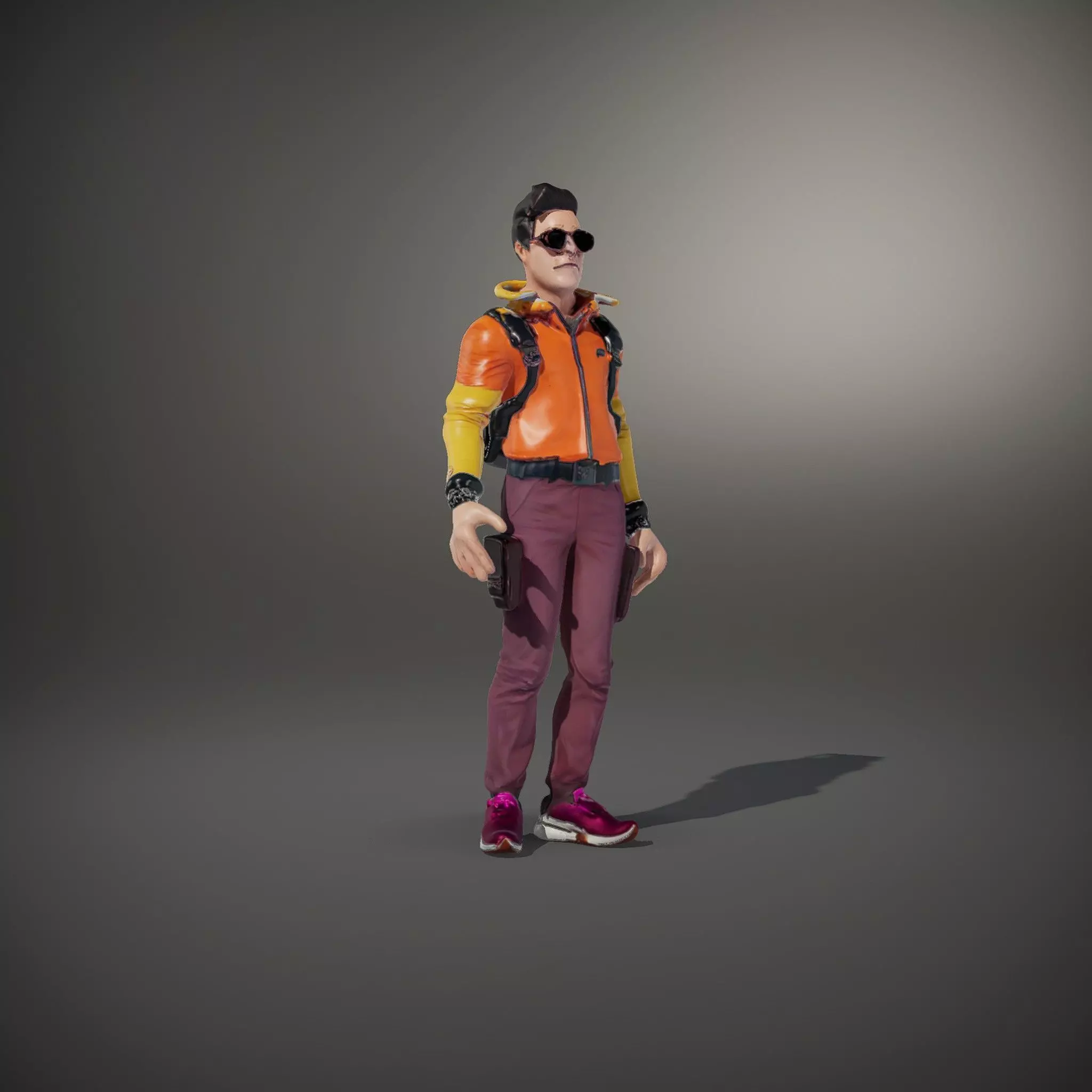 Vibrant Explorer Outfit model pack Low-poly 3D model_35