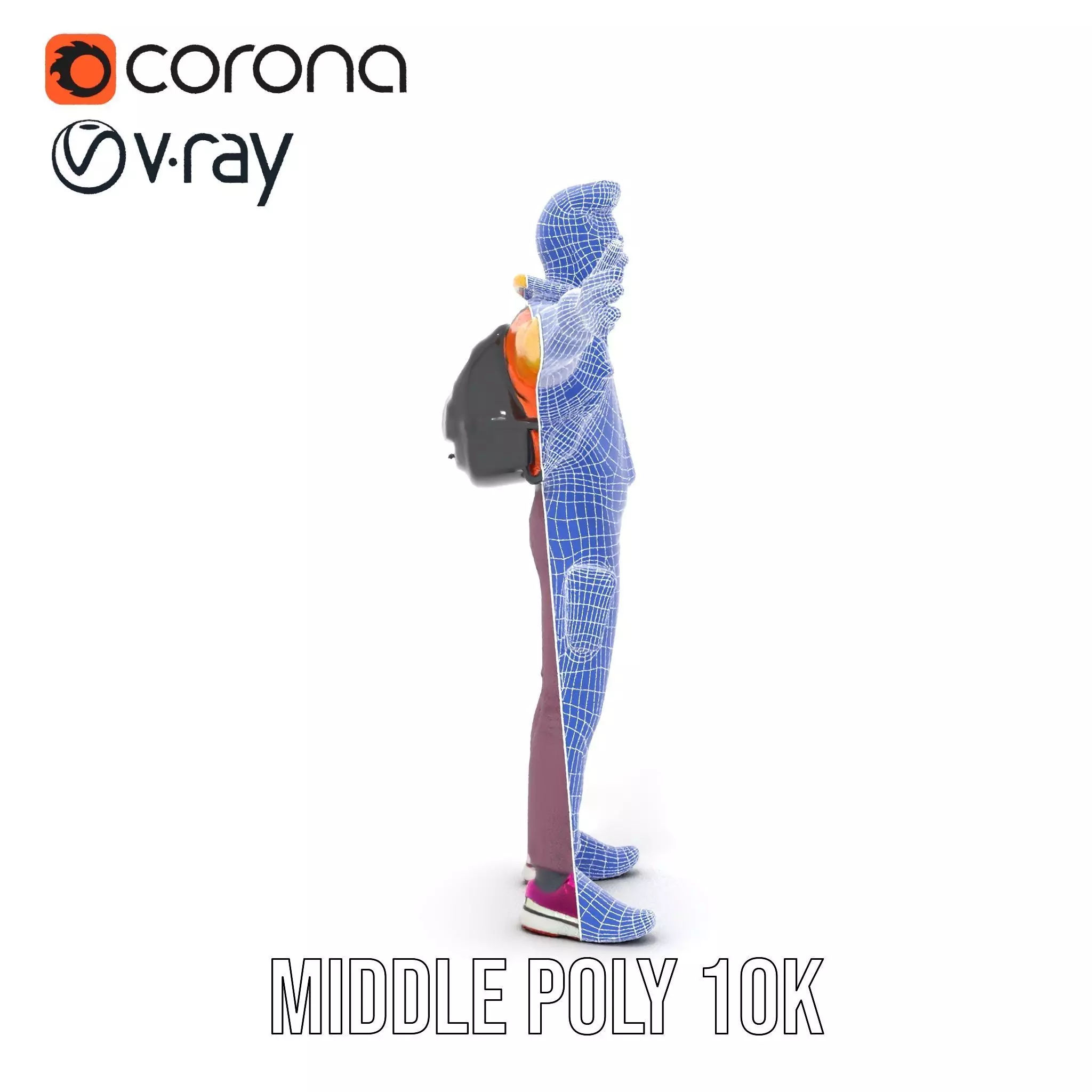 Vibrant Explorer Outfit model pack Low-poly 3D model_31