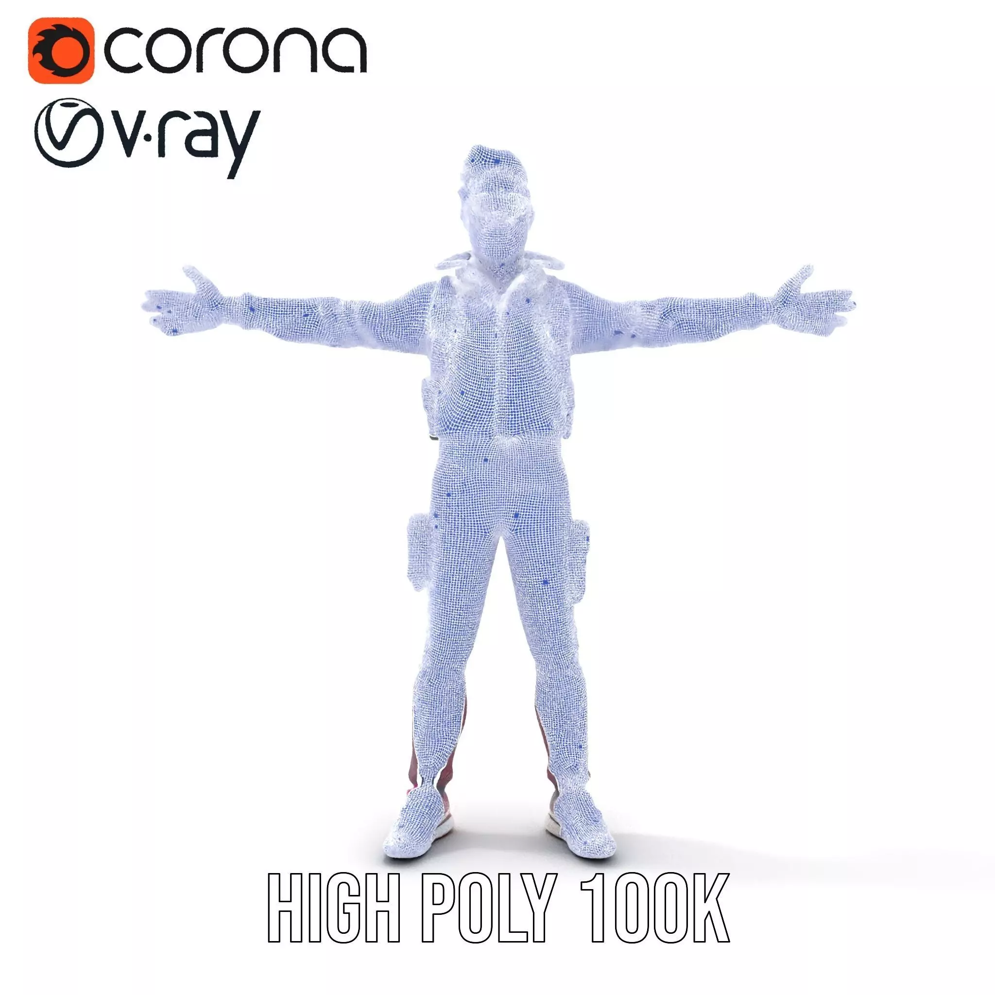 Vibrant Explorer Outfit model pack Low-poly 3D model_27