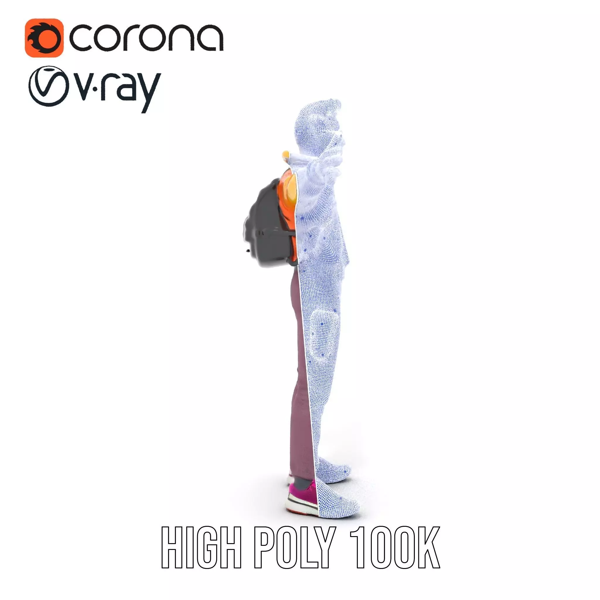 Vibrant Explorer Outfit model pack Low-poly 3D model_30