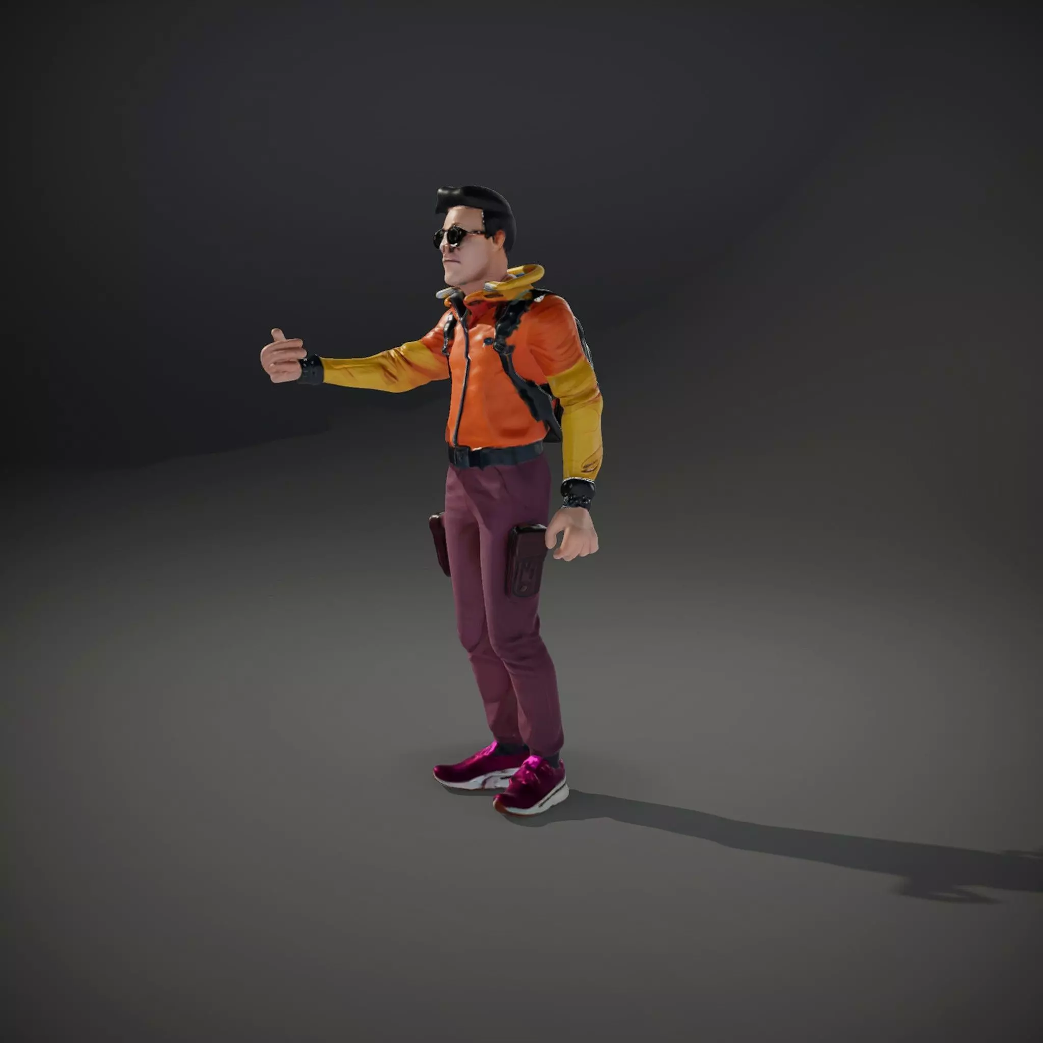 Vibrant Explorer Outfit model pack Low-poly 3D model_34