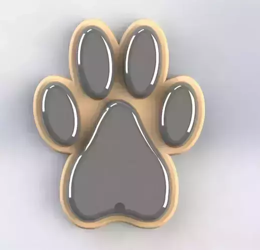 bear paw keychain