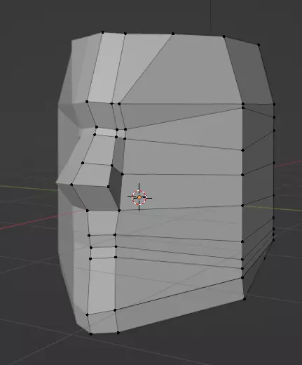 visage simple base 3D print model_0